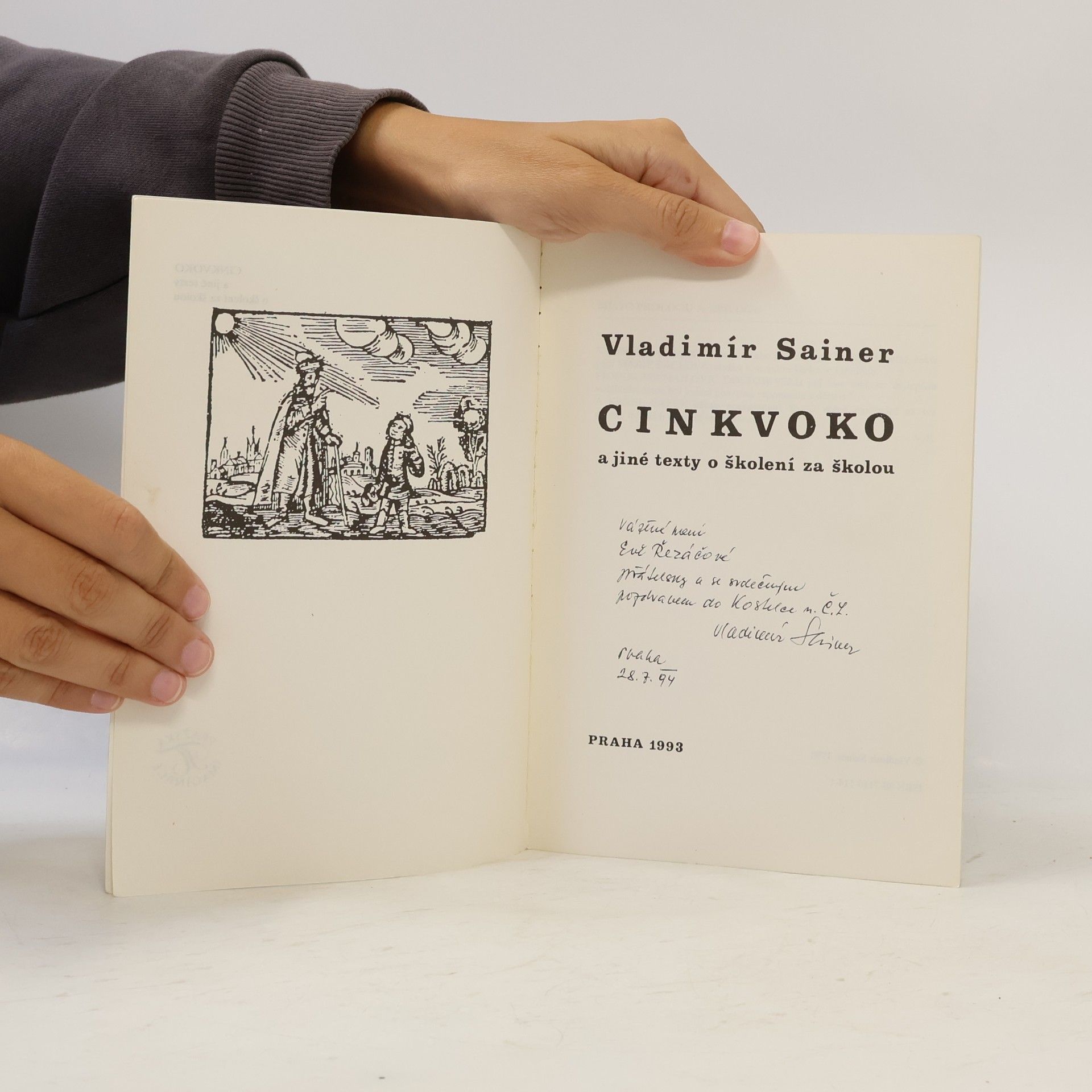 Vladimír Sainer Cinkvoko a jiné texty o školení za školou