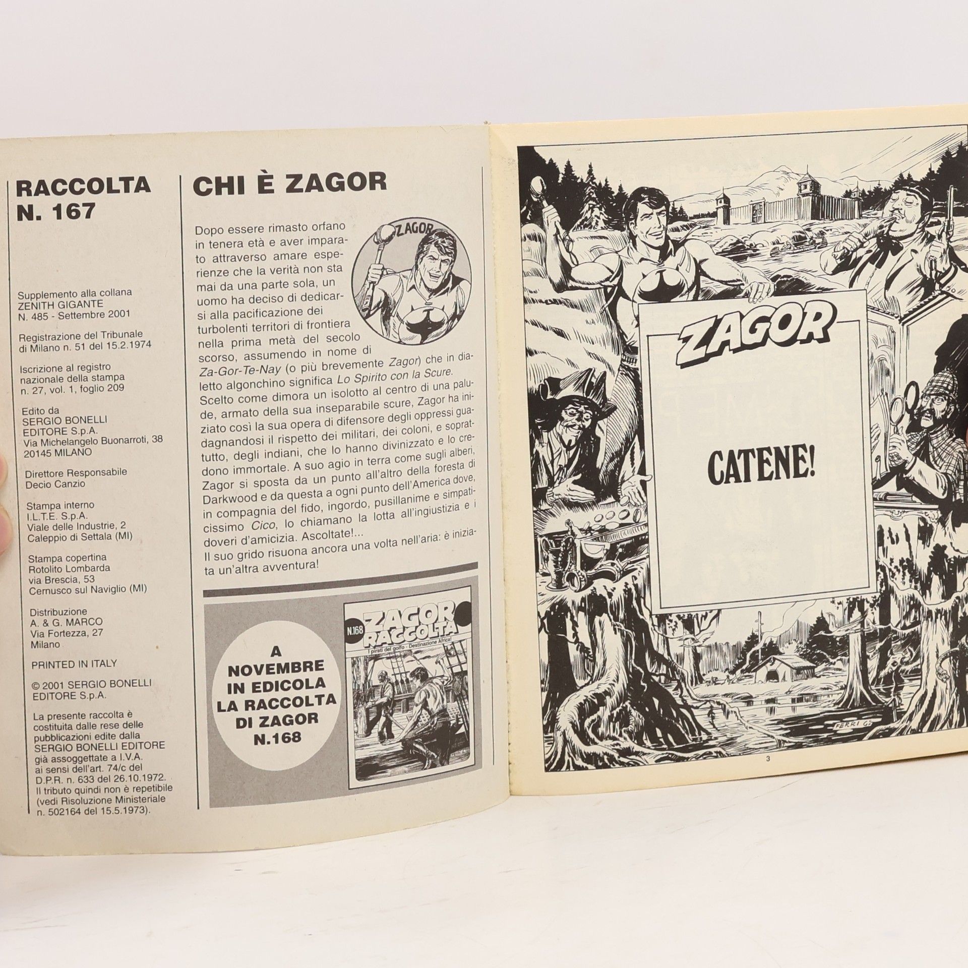 AA.VV. Zagor raccolta 167