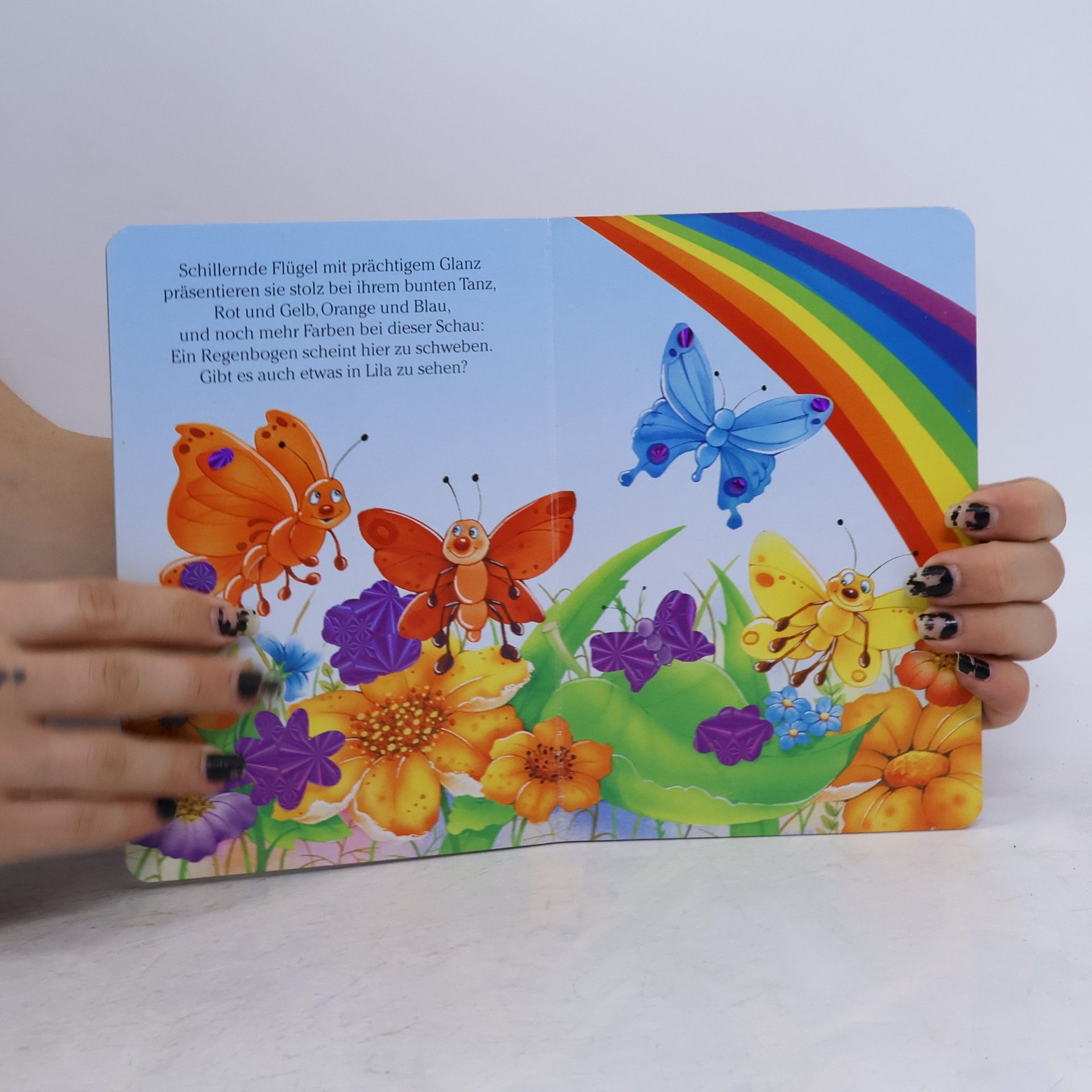 Autorenkollektiv Glitzerbuch Die bunten Schmetterlinge. Glitzerbuch