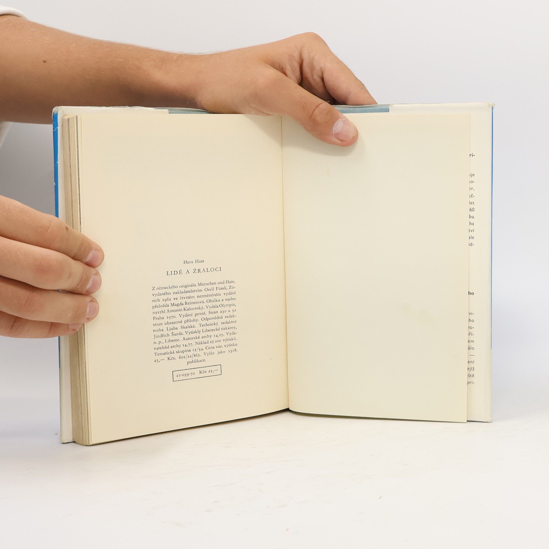 Hans Hass Lidé a žraloci