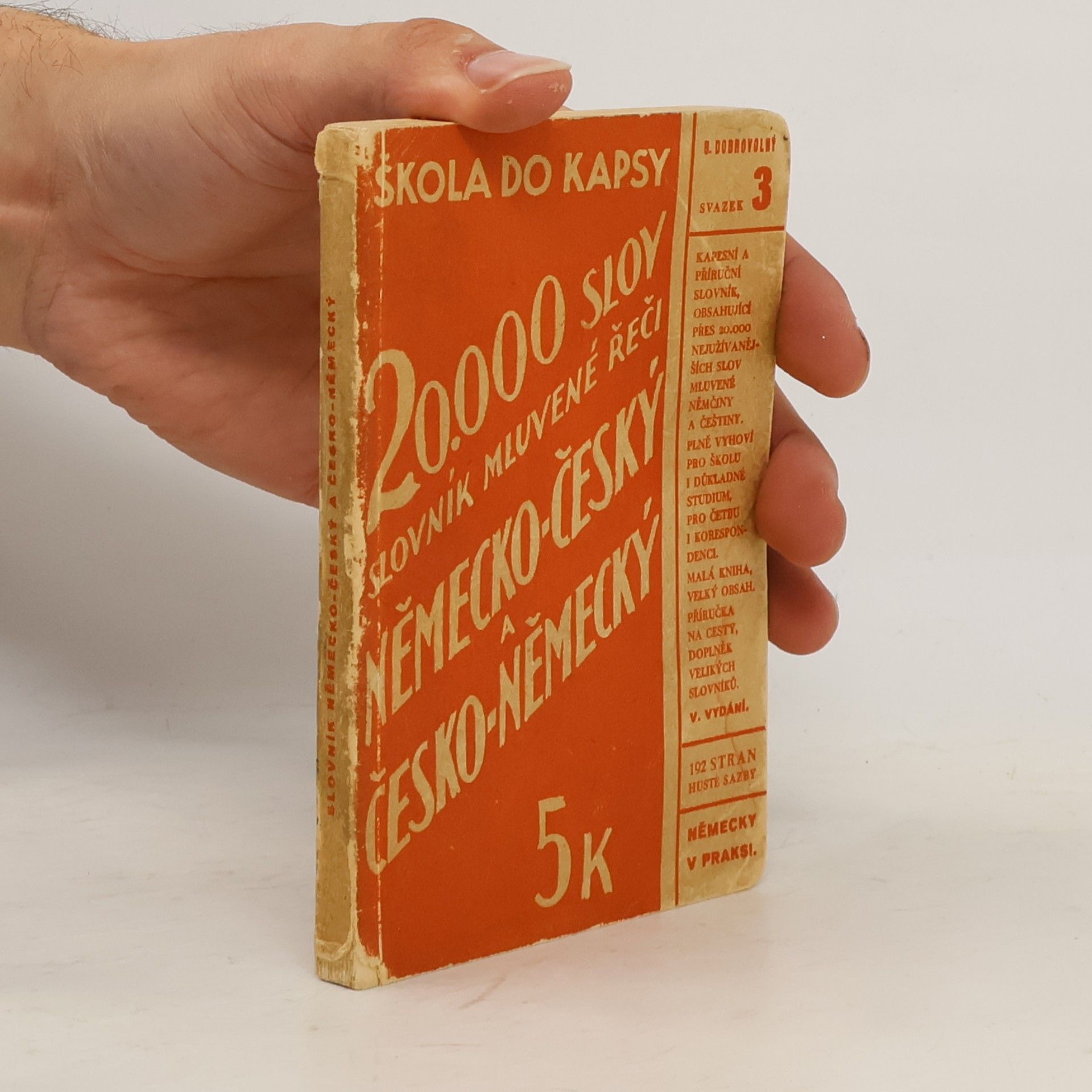 Škola do kapsy: Slovník mluvené řeči německo-český a česko-německý 3
