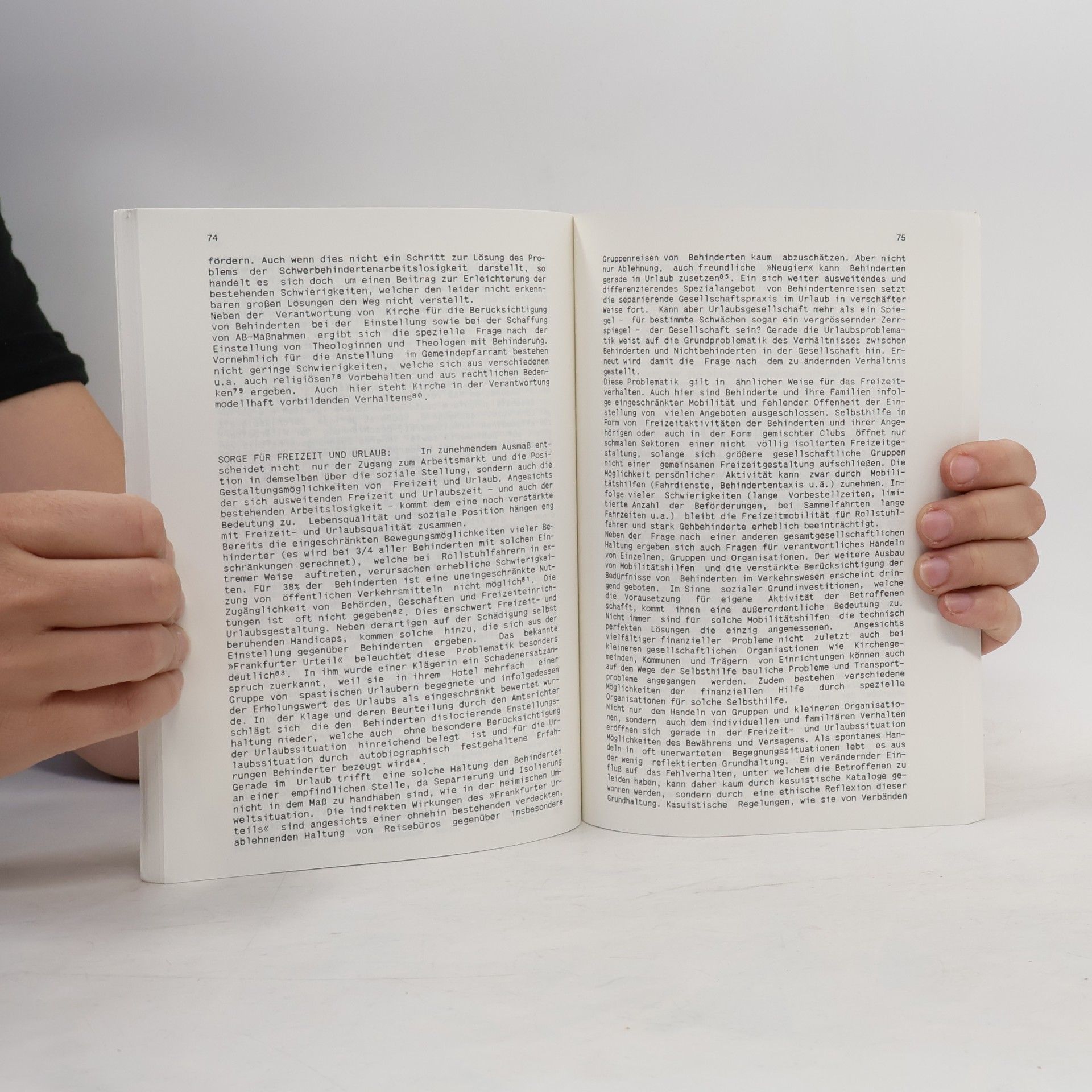 Georg-Hinrich Hammer Behinderung als Thema christlicher Verantwortung