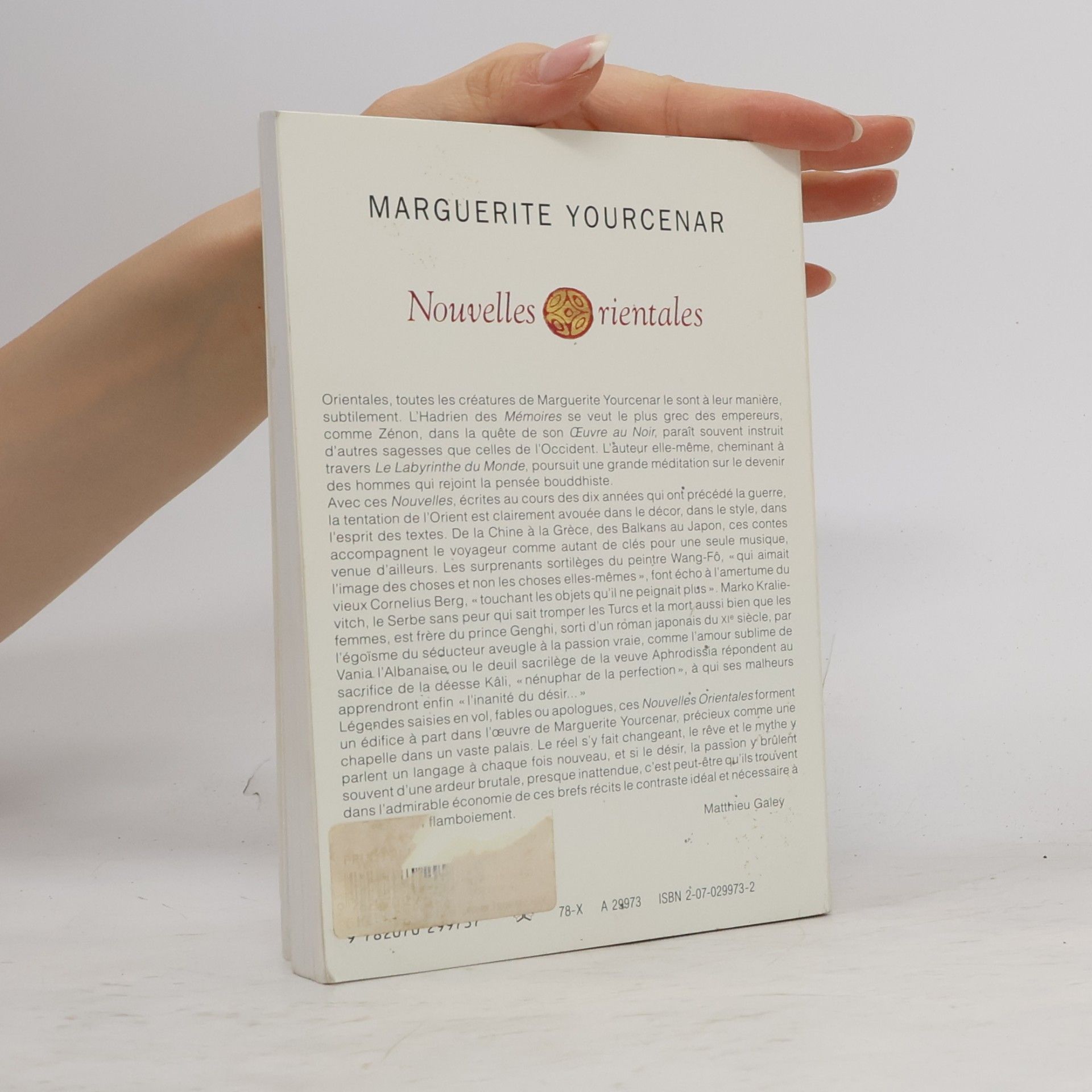 Marguerite Yourcenar Nouvelles orientales