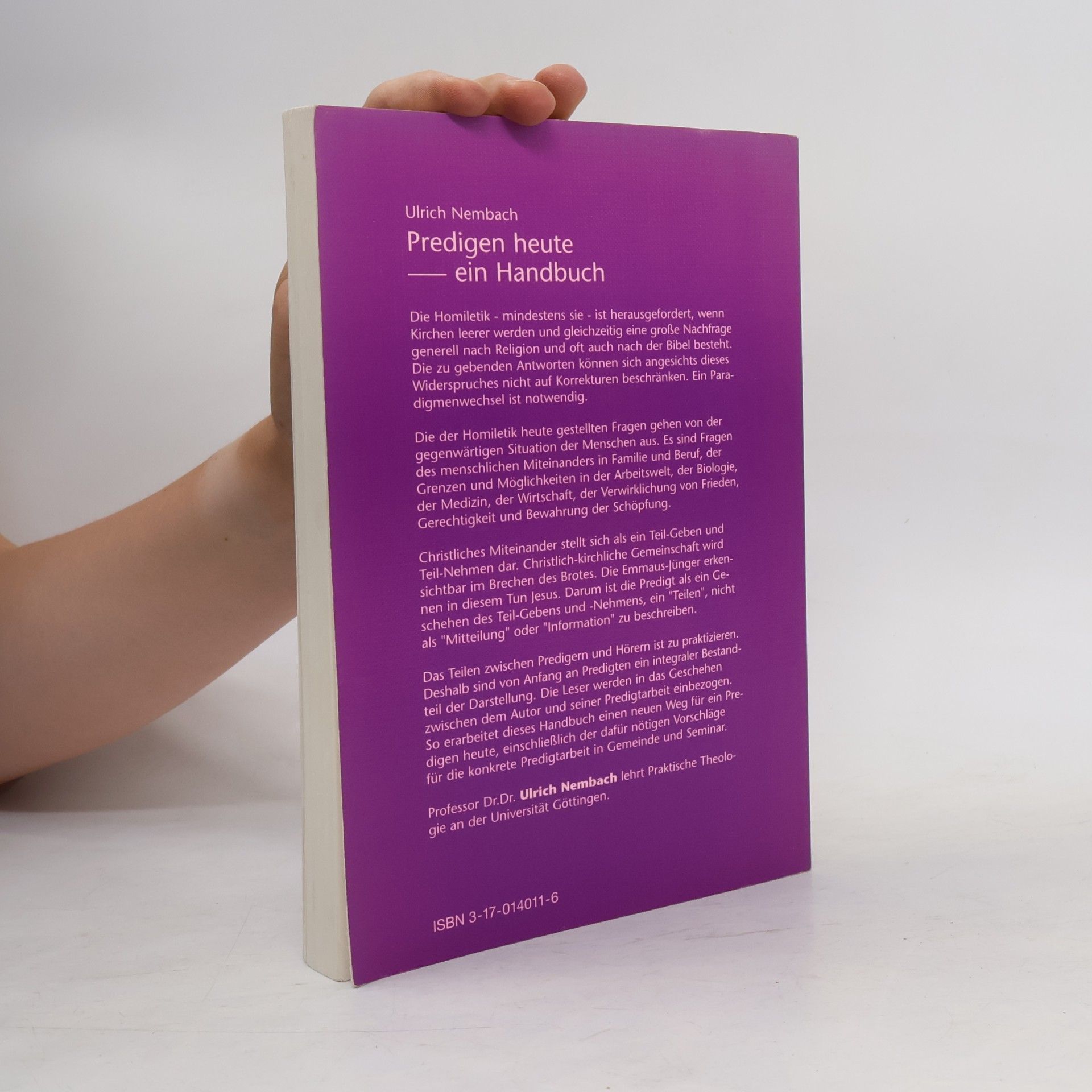 Ulrich Nembach Predigen heute - ein Handbuch