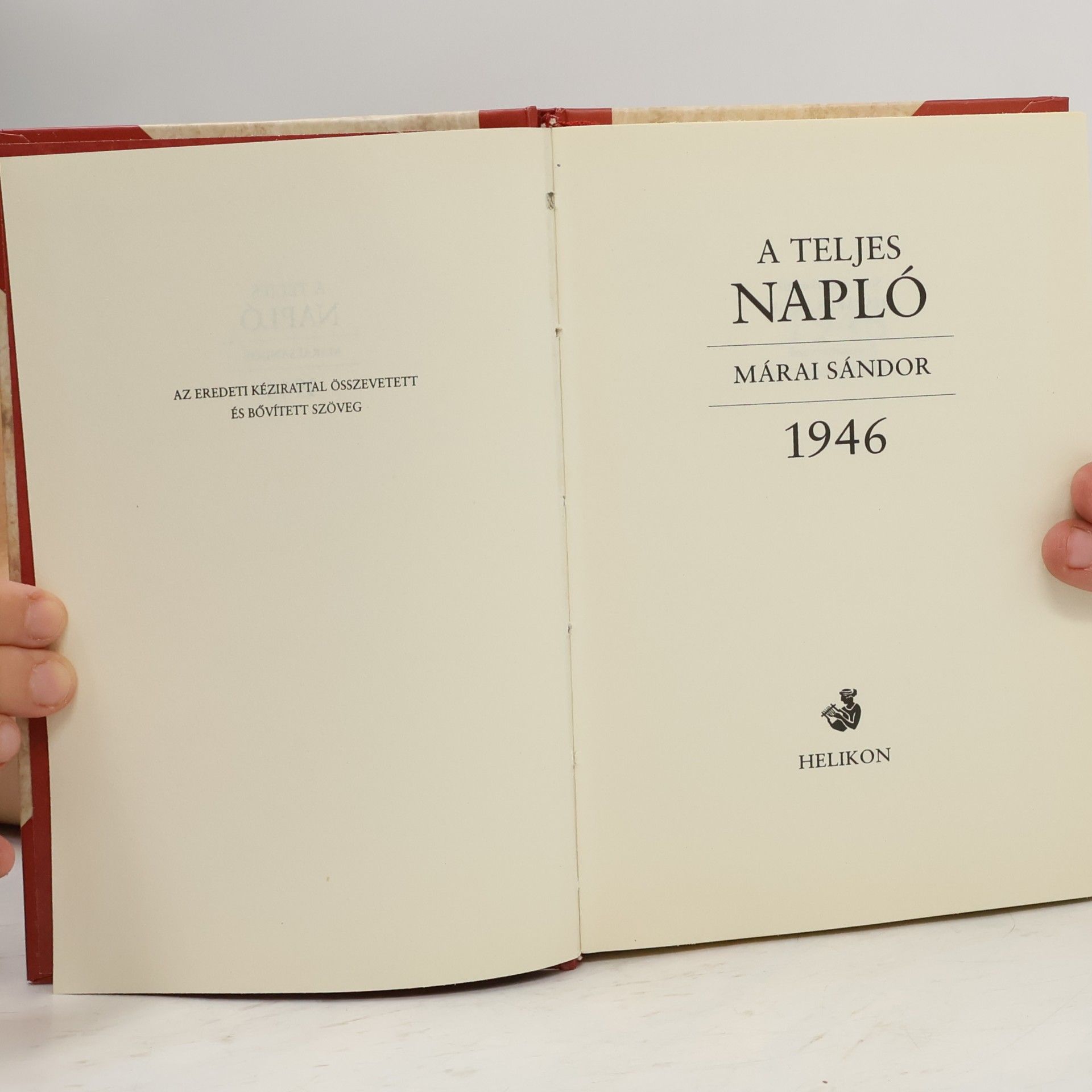 Sándor Márai A teljes napló 1946