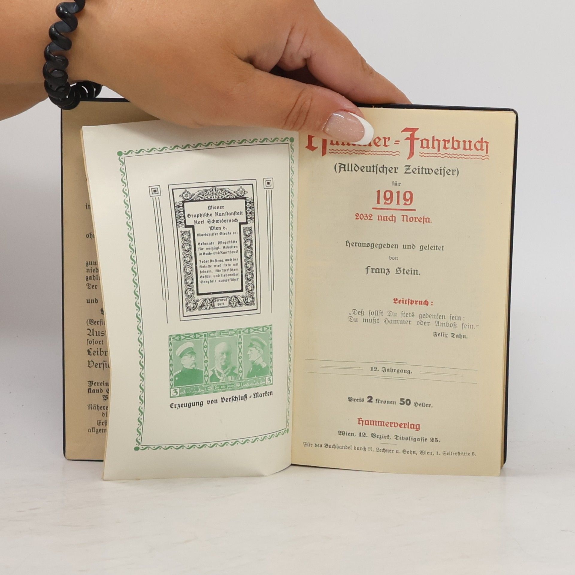 Franz Stein Hammer-Jahrbuch 1919