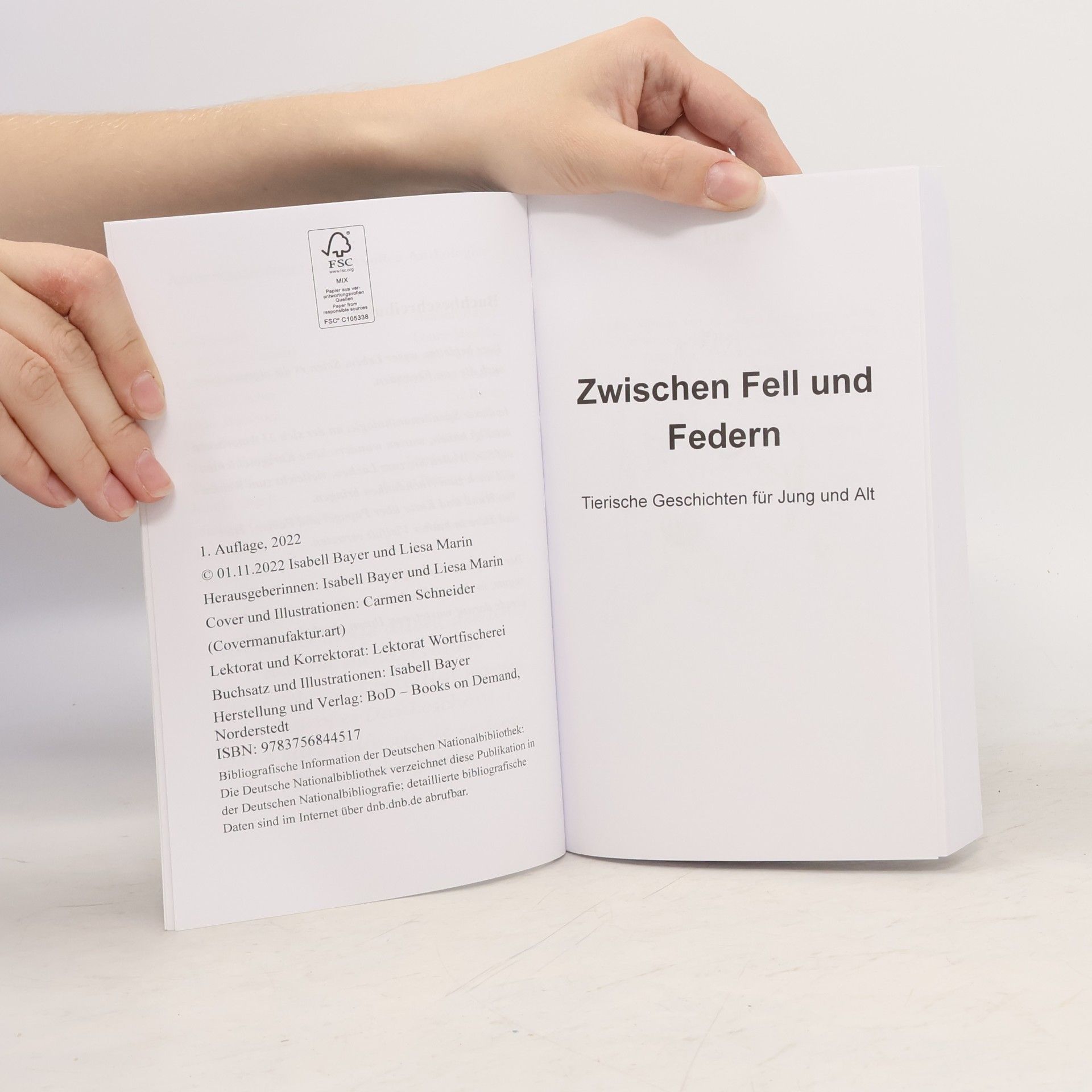 Isabell Bayer Zwischen Fell und Federn: Tierische Geschichten für Jung und Alt