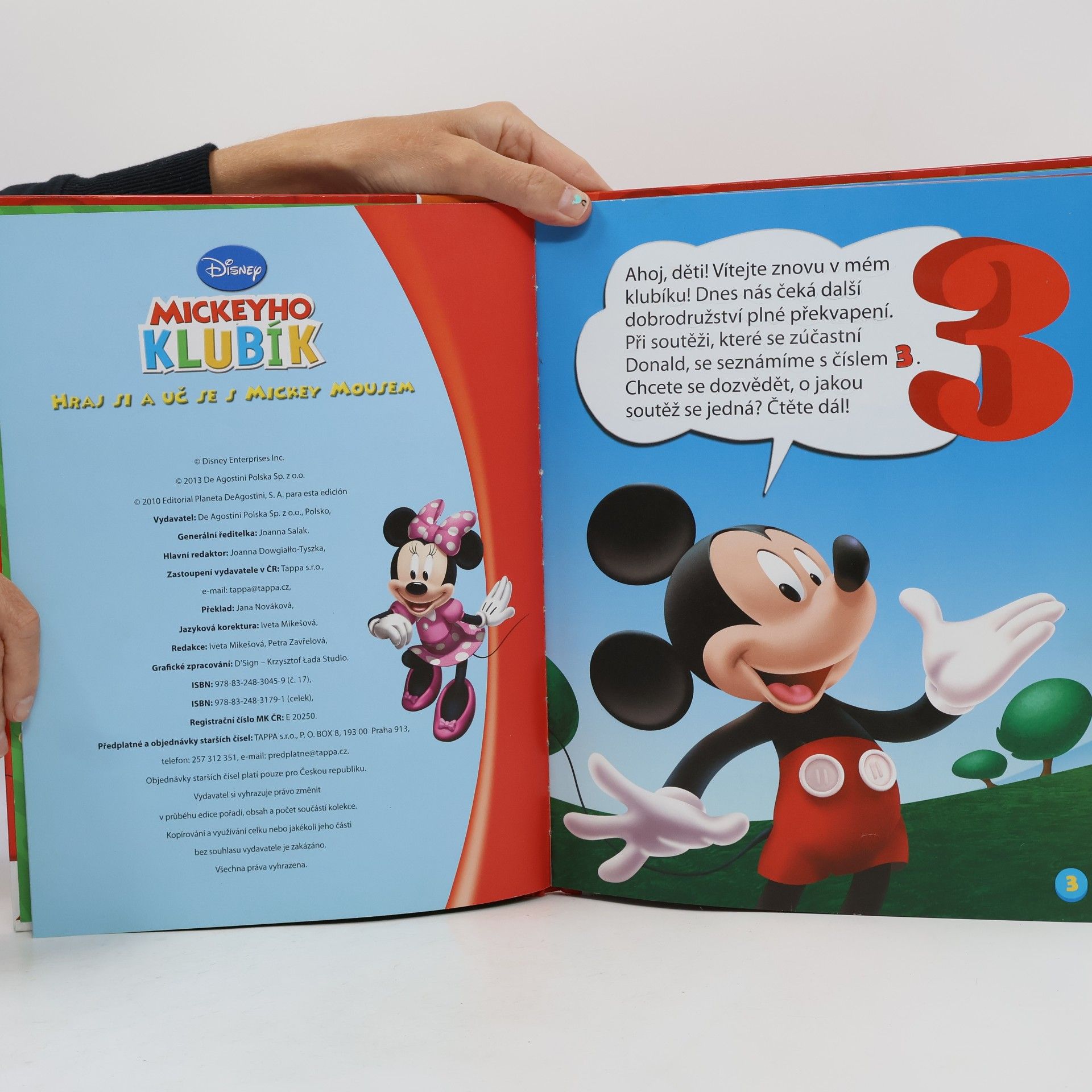 Kolektiv autorů Hraj si a uč se s Mickey Mousem 17. Tři!