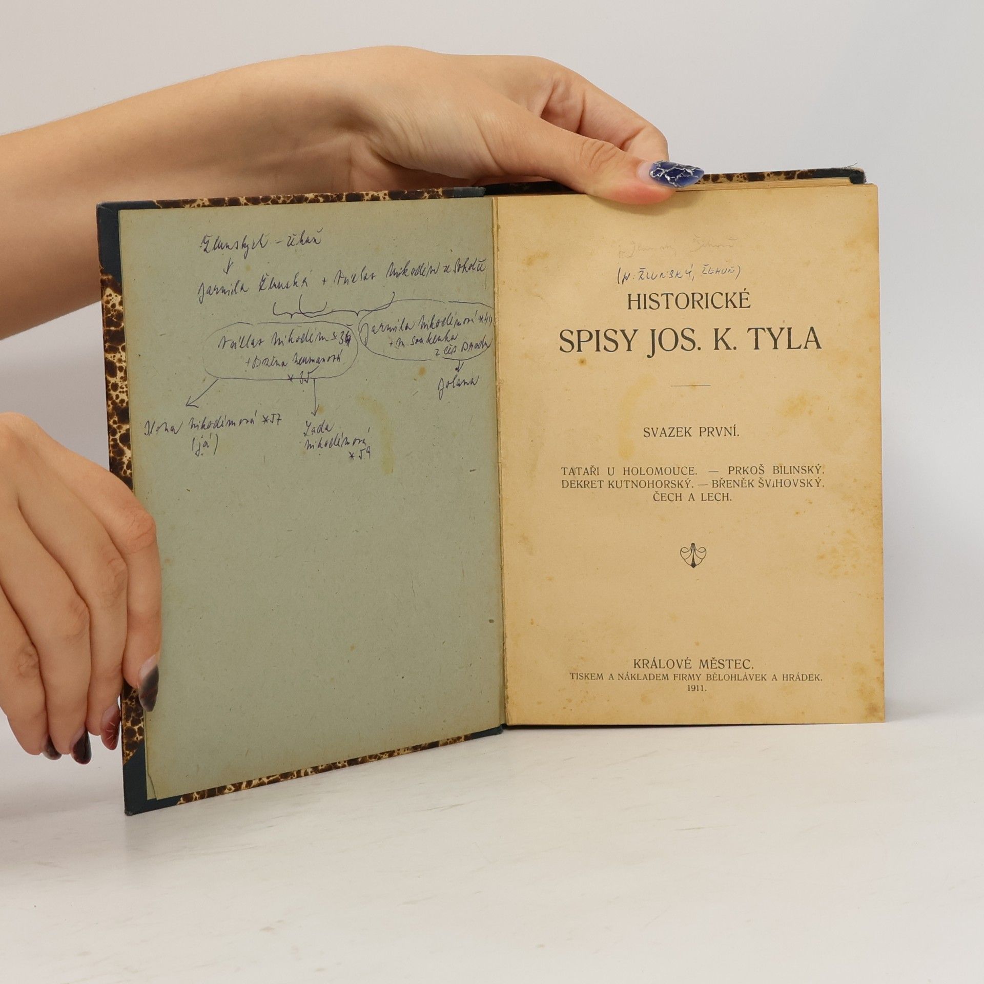 Josef Kajetán Tyl Historické spisy Jos. K. Tyla 1.