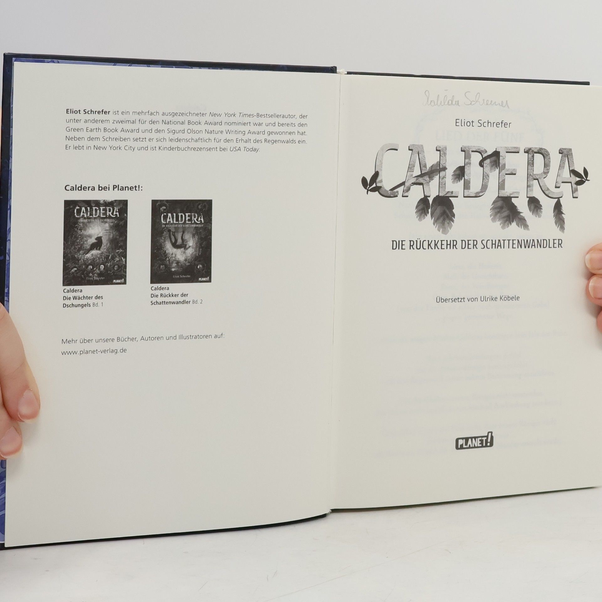 Eliot Schrefer Caldera - die Rückkehr der Schattenwandler