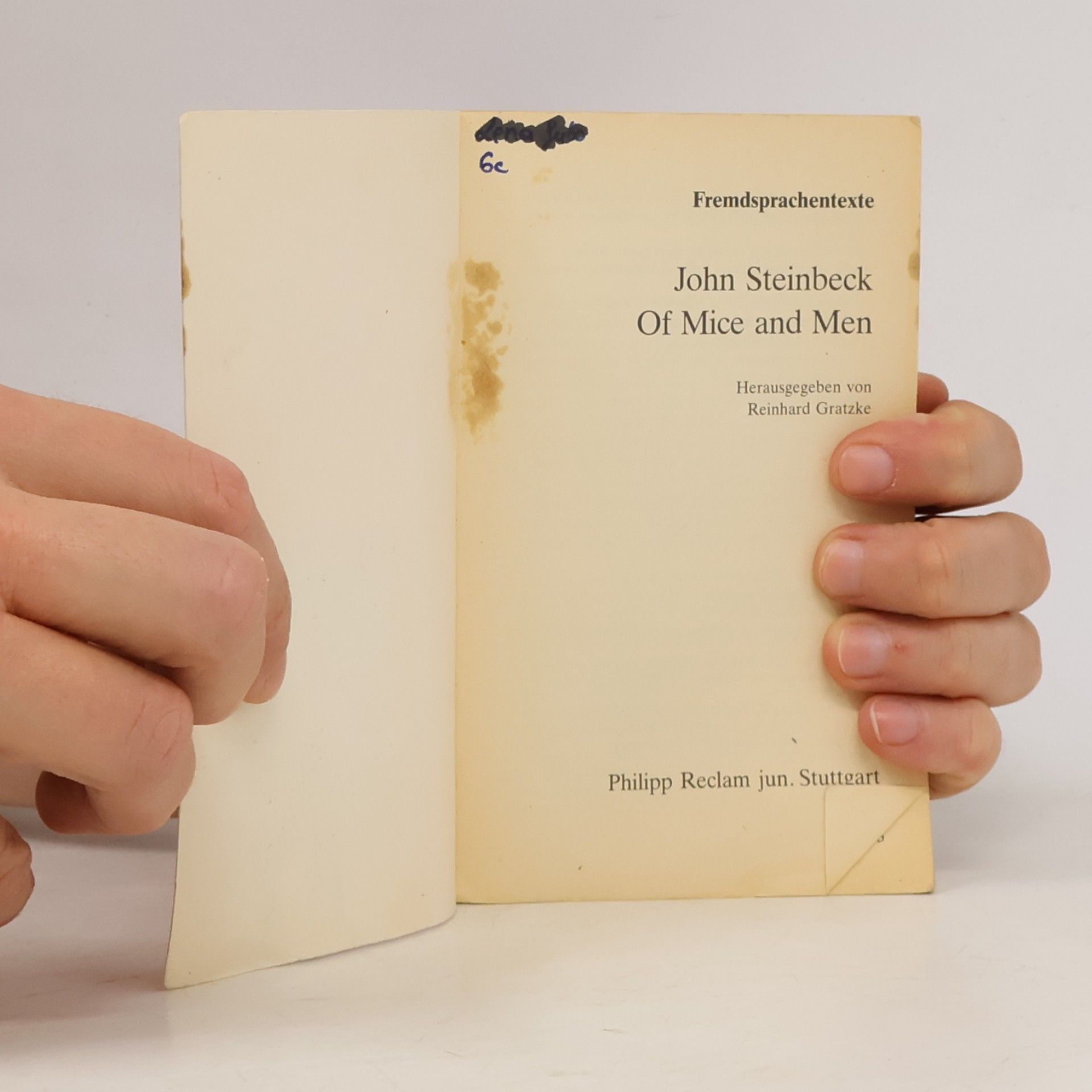 John Steinbeck Of mice and men
