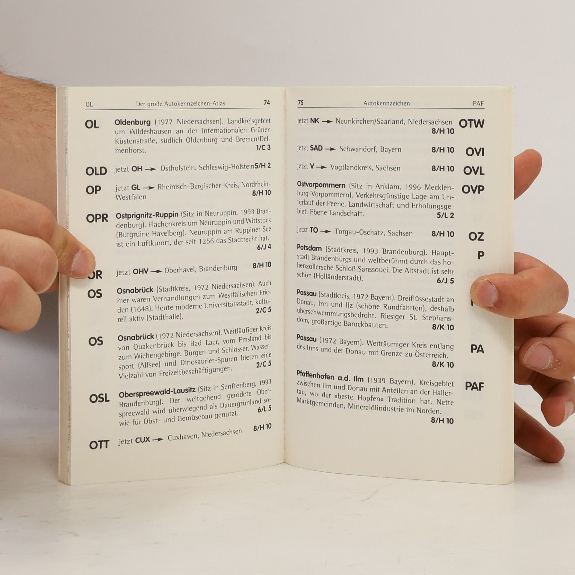Klaus Michael Peter Der große Autokennzeichen-Atlas