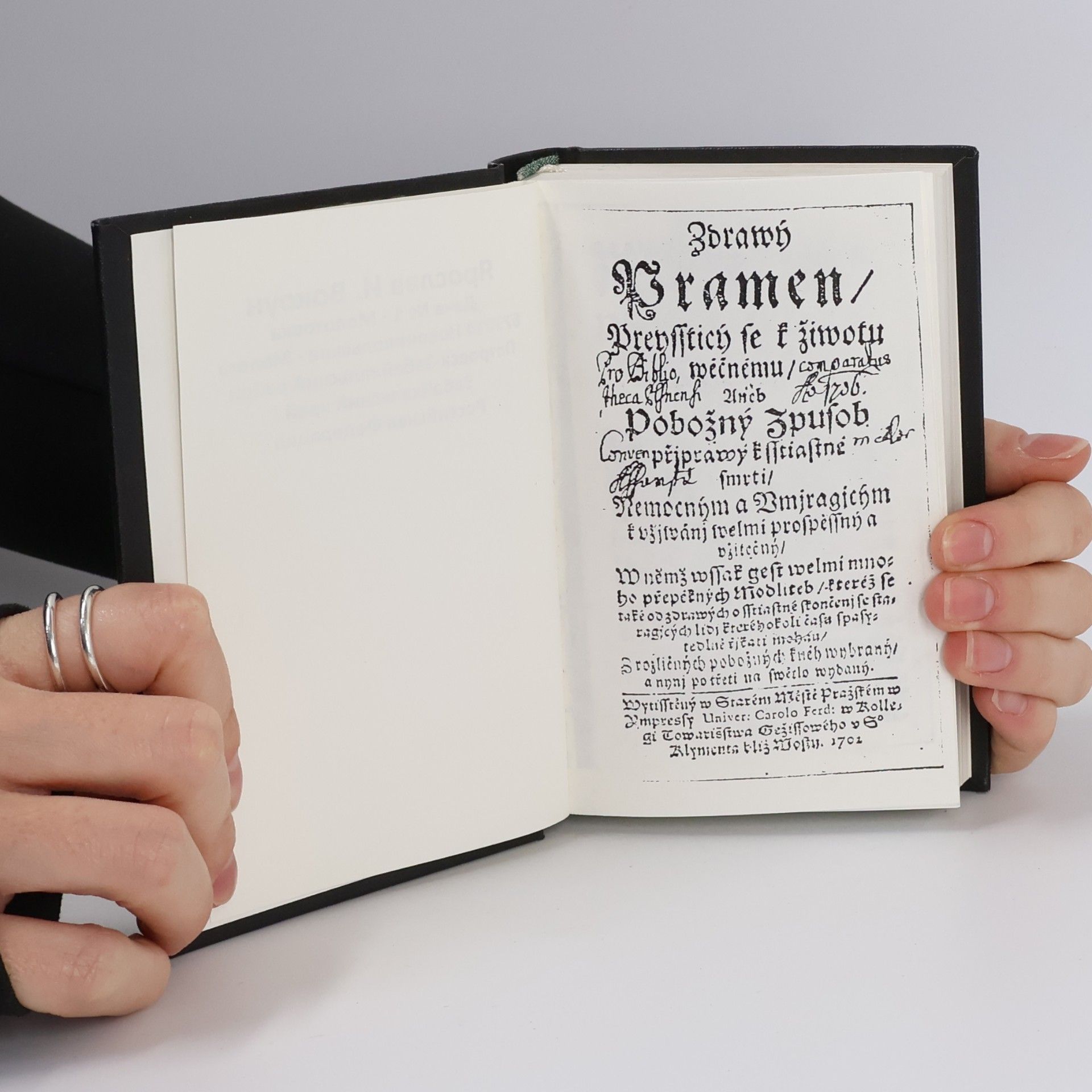 Various authors Zdrawý Pramen, Preysstjcý se k žiwotu wečnému (reprint)