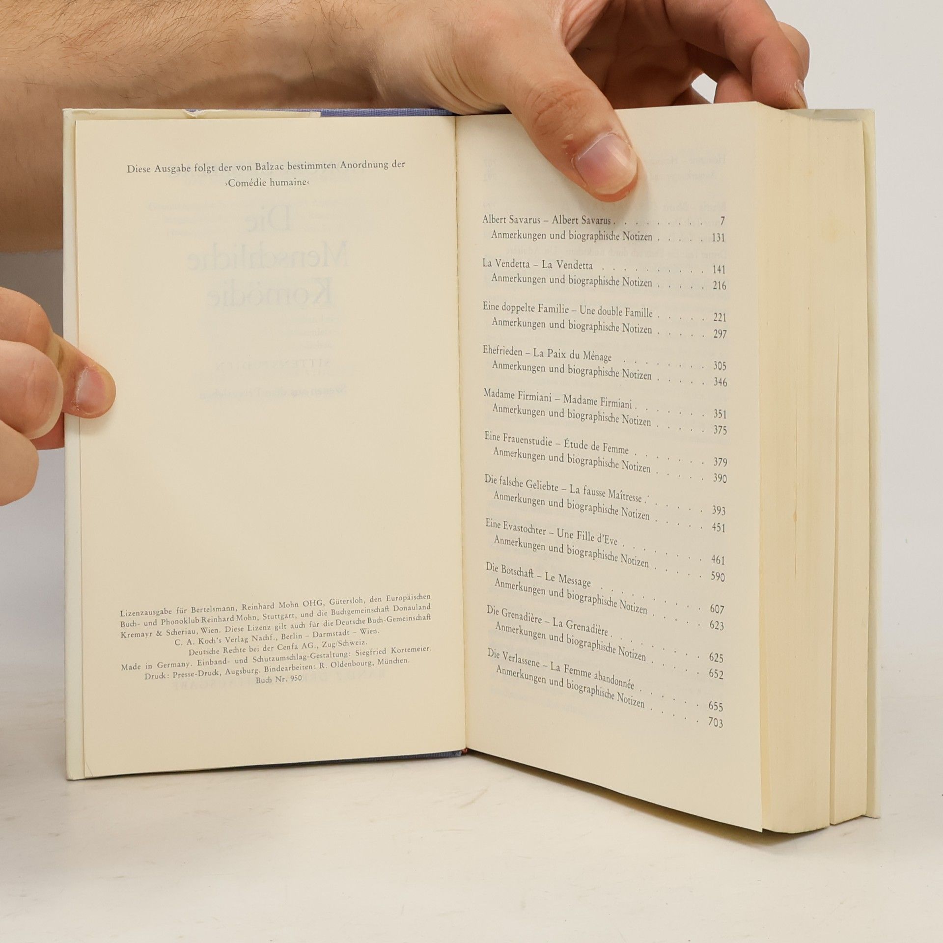 Honoré de Balzac Die menschliche Komödie
