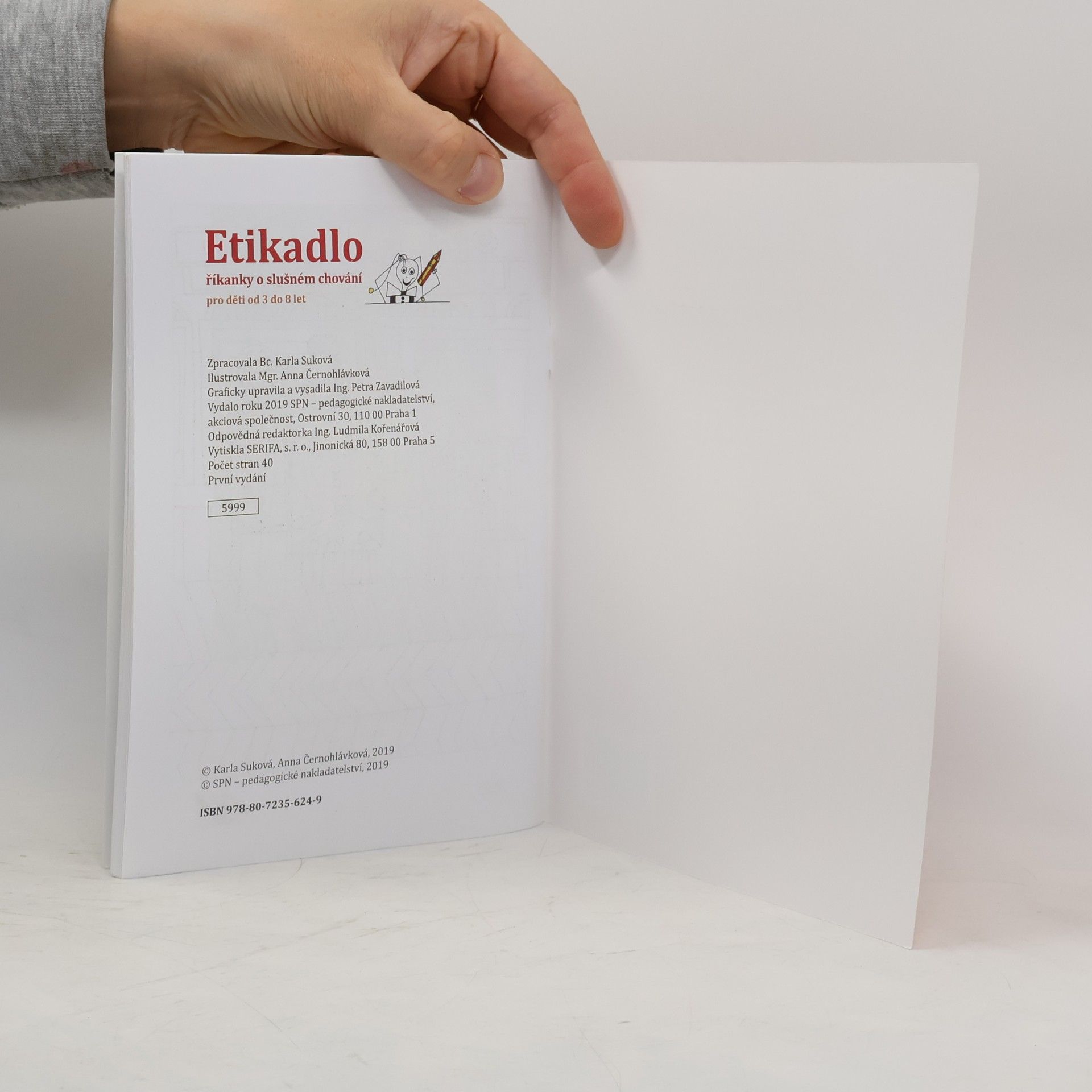 Karla Suková Etikadlo: říkanky o slušném chování (2019)