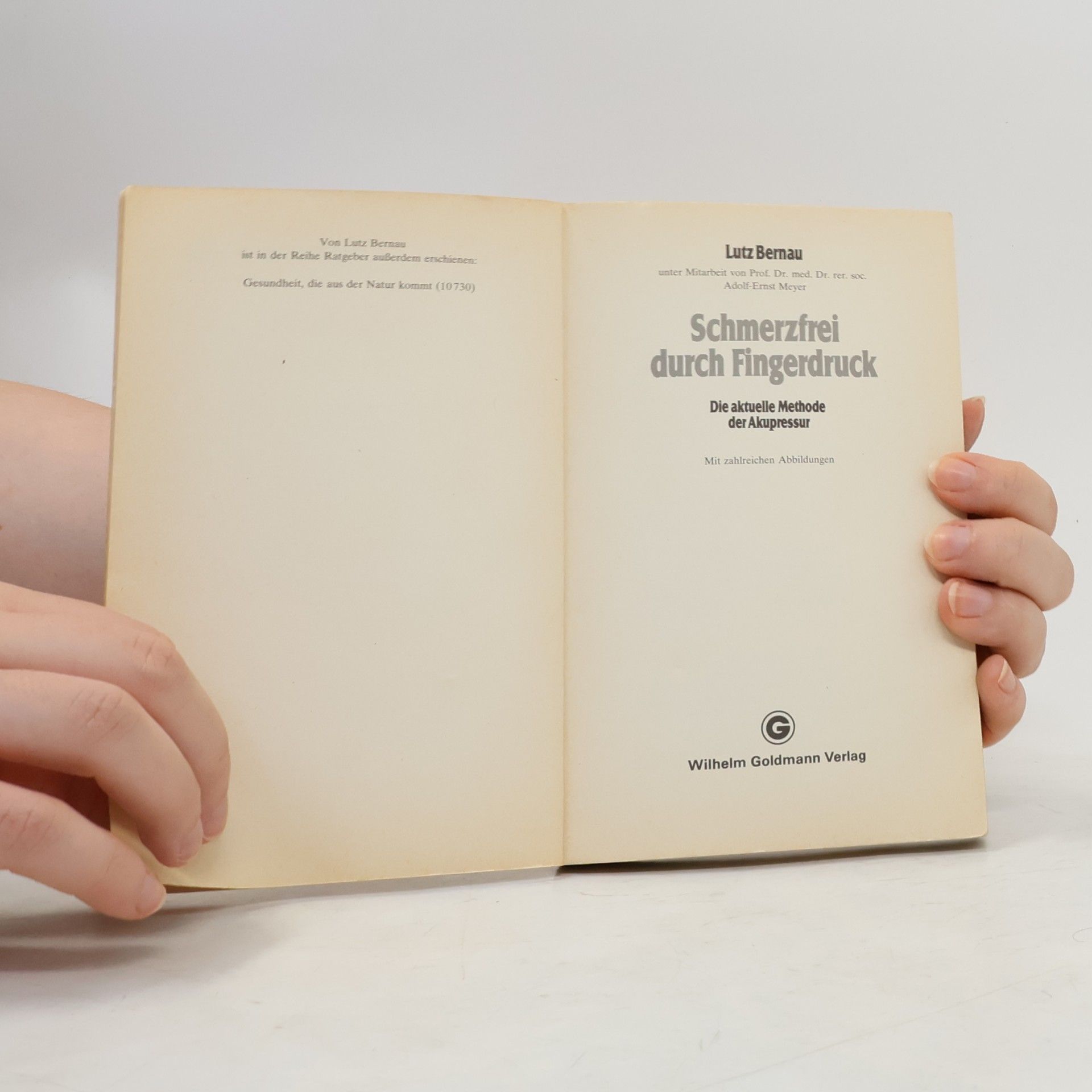 Lutz Bernau Schmerzfrei durch Fingerdruck