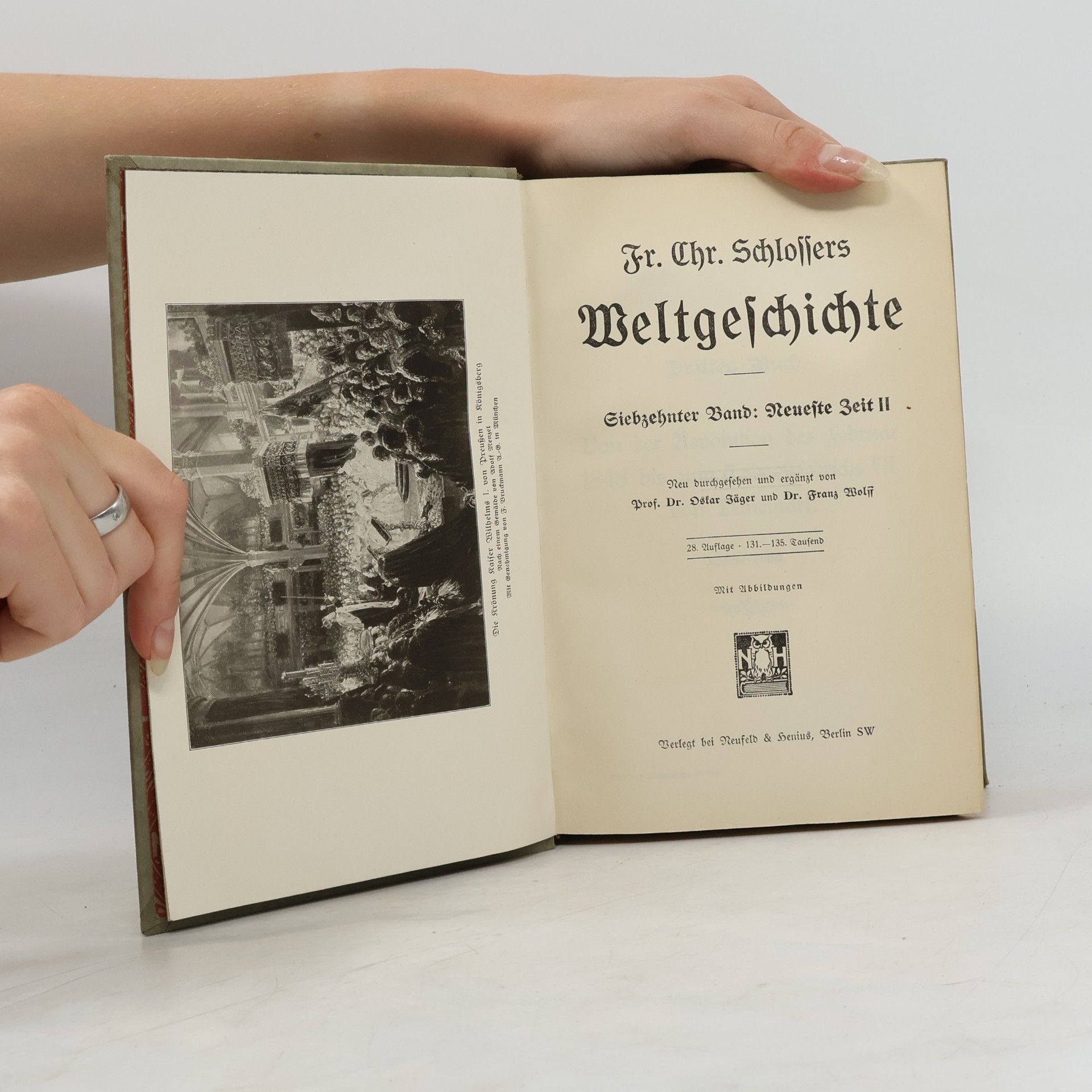 Christoph Friedrich Schlosser Schlossers Weltgeschichte XVII. – XVIII.