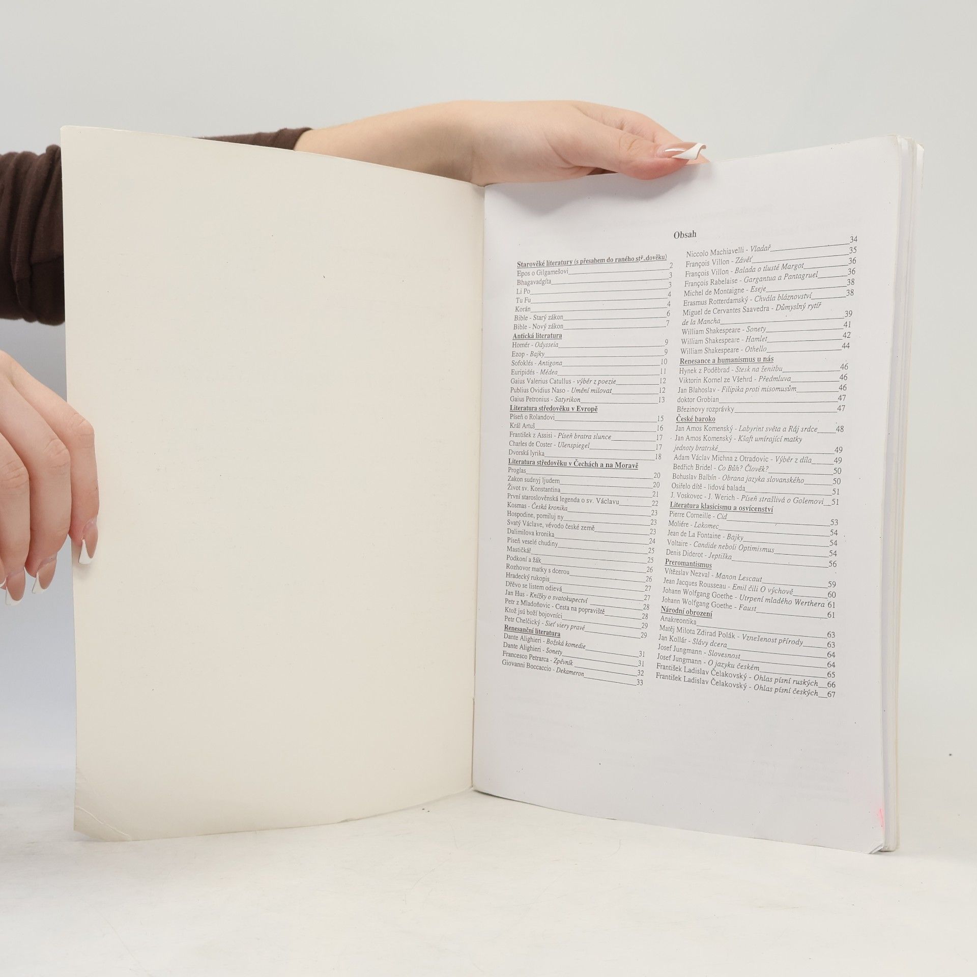 Vladimír Prokop Čítanka k Dějinám literatury od starověku do počátku 19. století