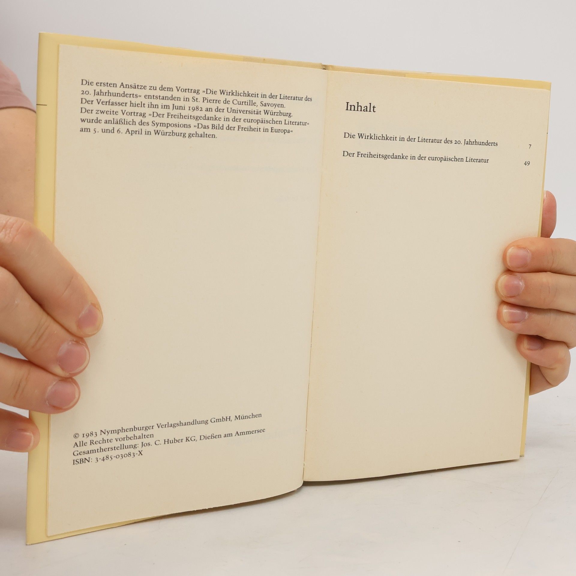 Mane s. Sperber Die Wirklichkeit in der Literatur des 20. Jahrhunderts