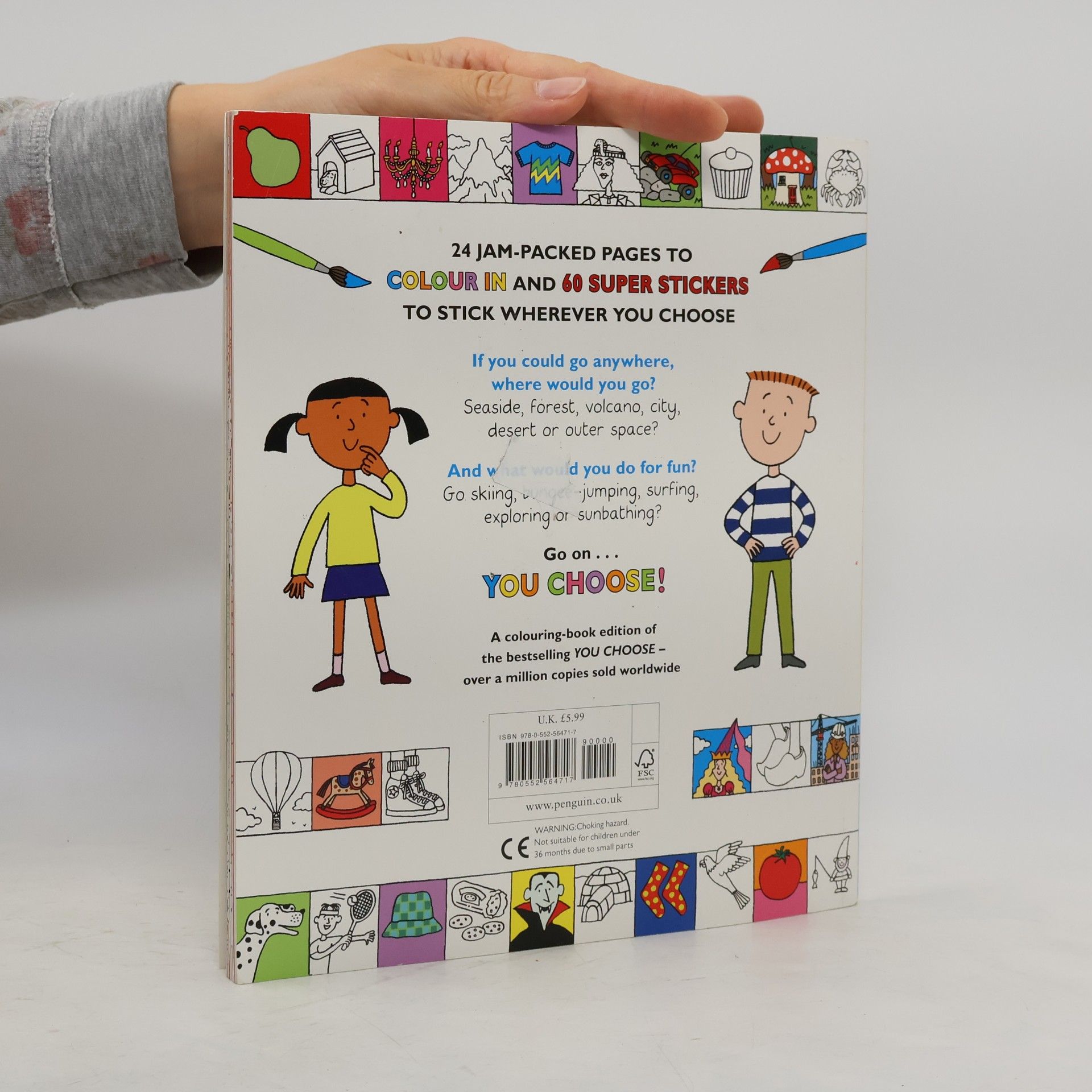 Nick Sharratt You Choose: Colouring Book With Stickers - Includes 60 Super Stickers