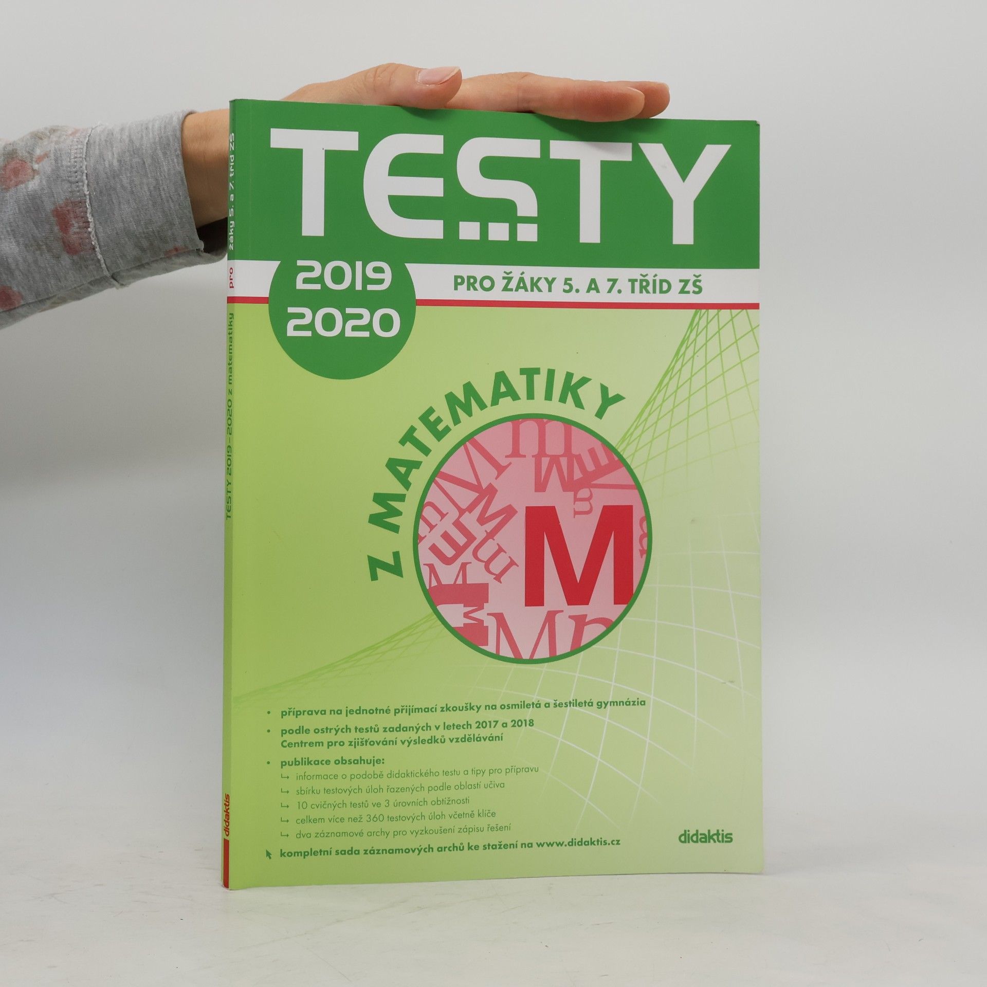 Kolektiv autorů Testy ... z matematiky: Pro žáky 5. a 7. tříd ZŠ 2019-2020