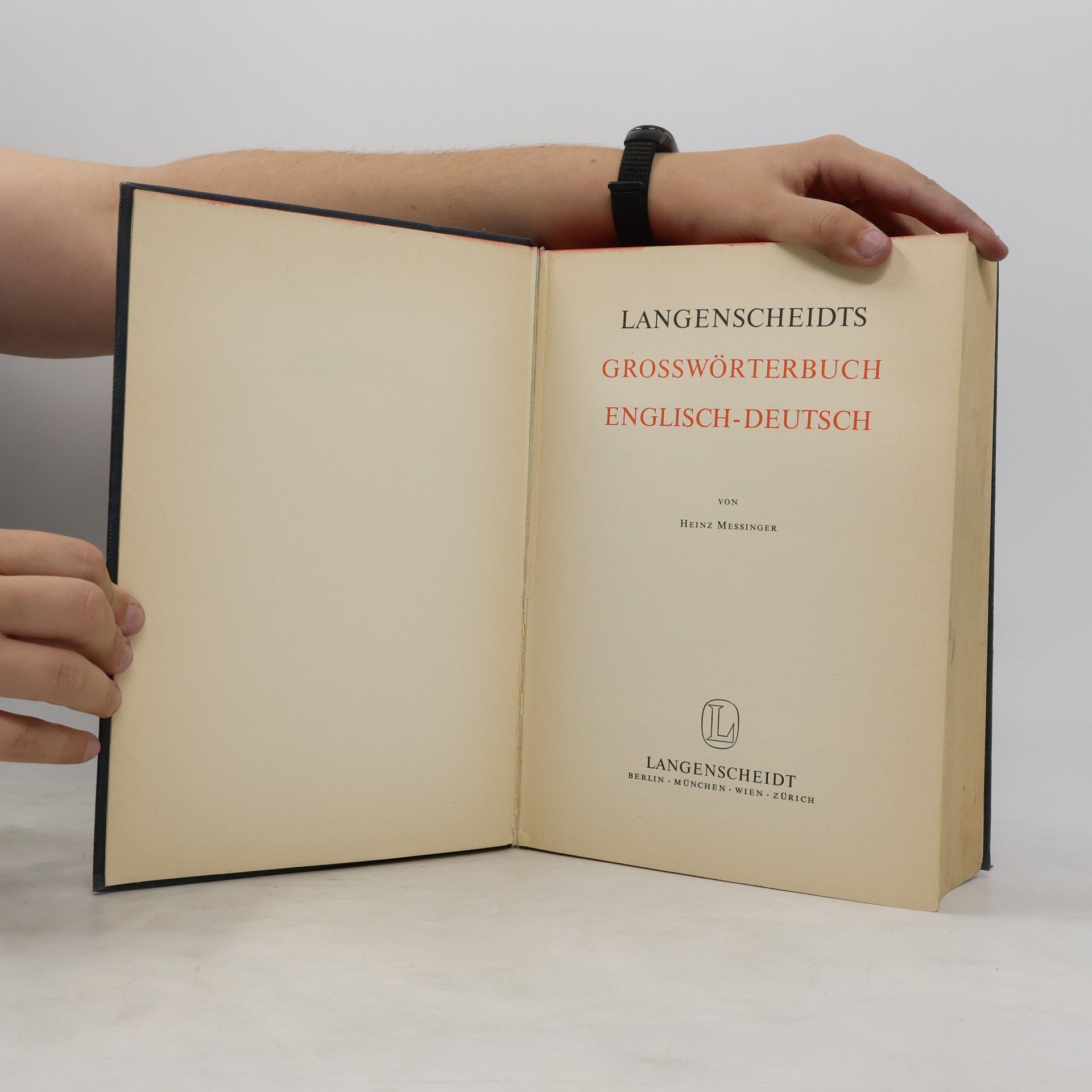 Heinz Messinger Langenscheidts Grosswörterbuch Englisch-Deutsch