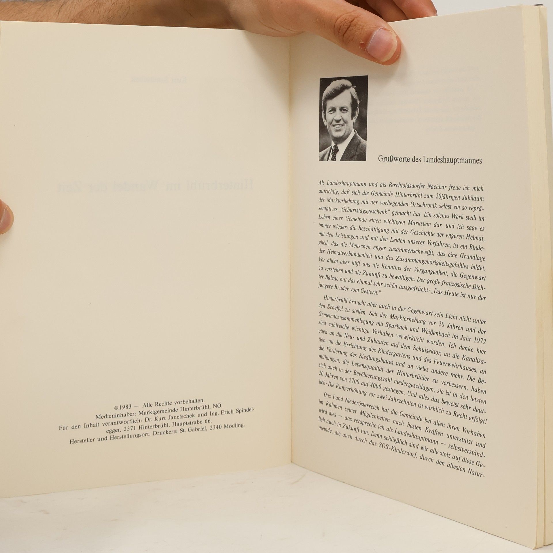 Kurt Janetschek Hinterbrühl im Wandel der Zeit