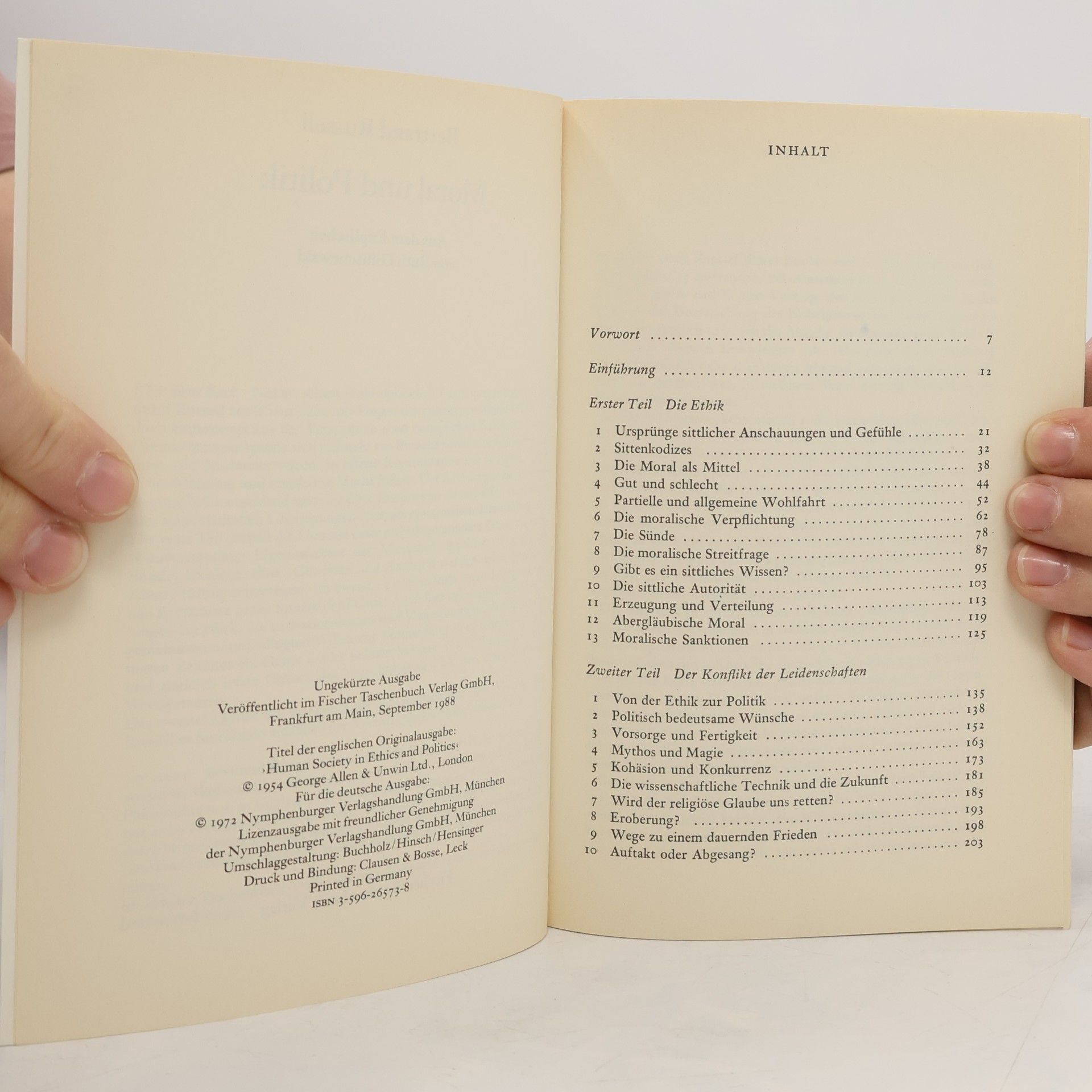 Bertrand Russell Philosophie: Moral und Politik