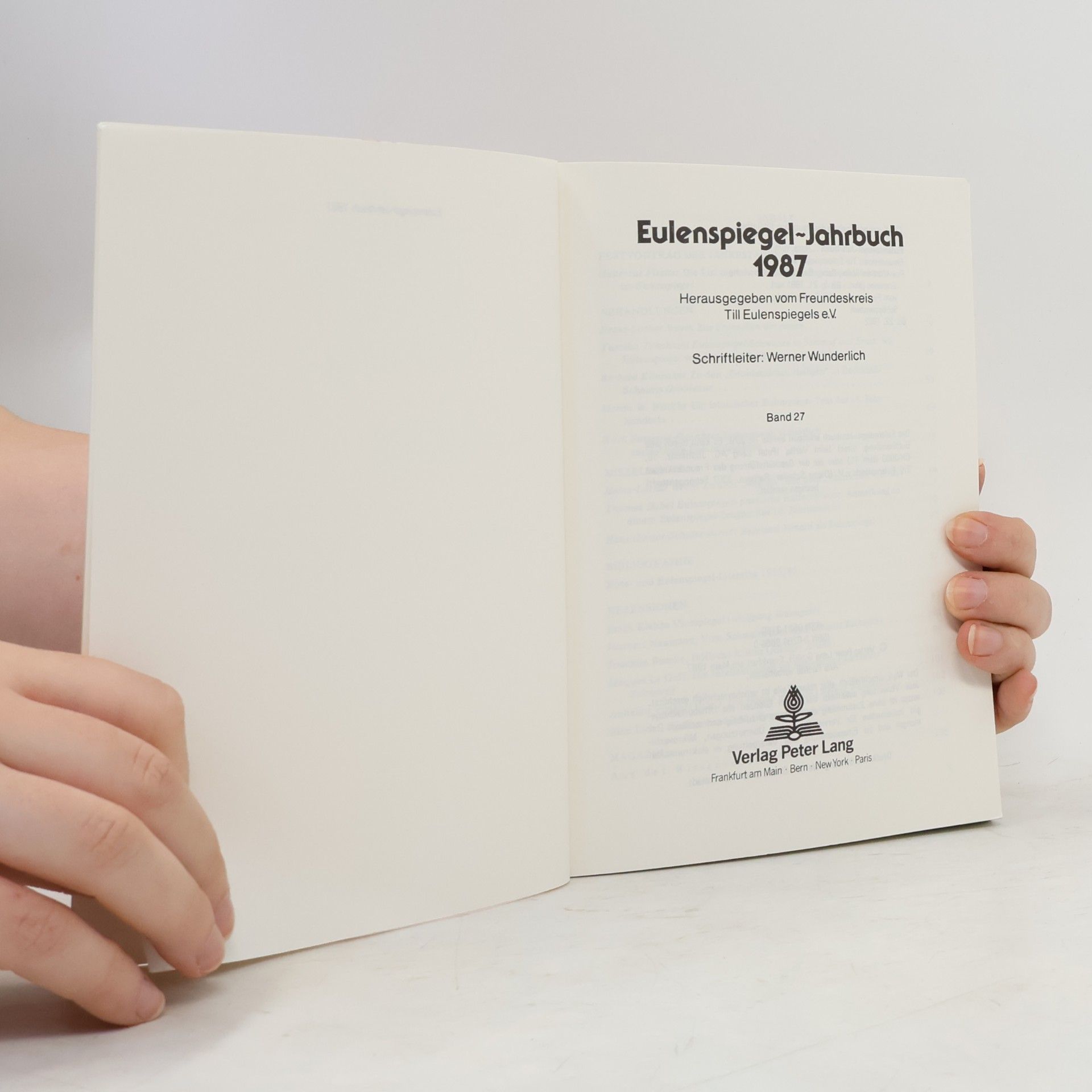 kolektiv Eulenspiegel-Jahrbuch 1987