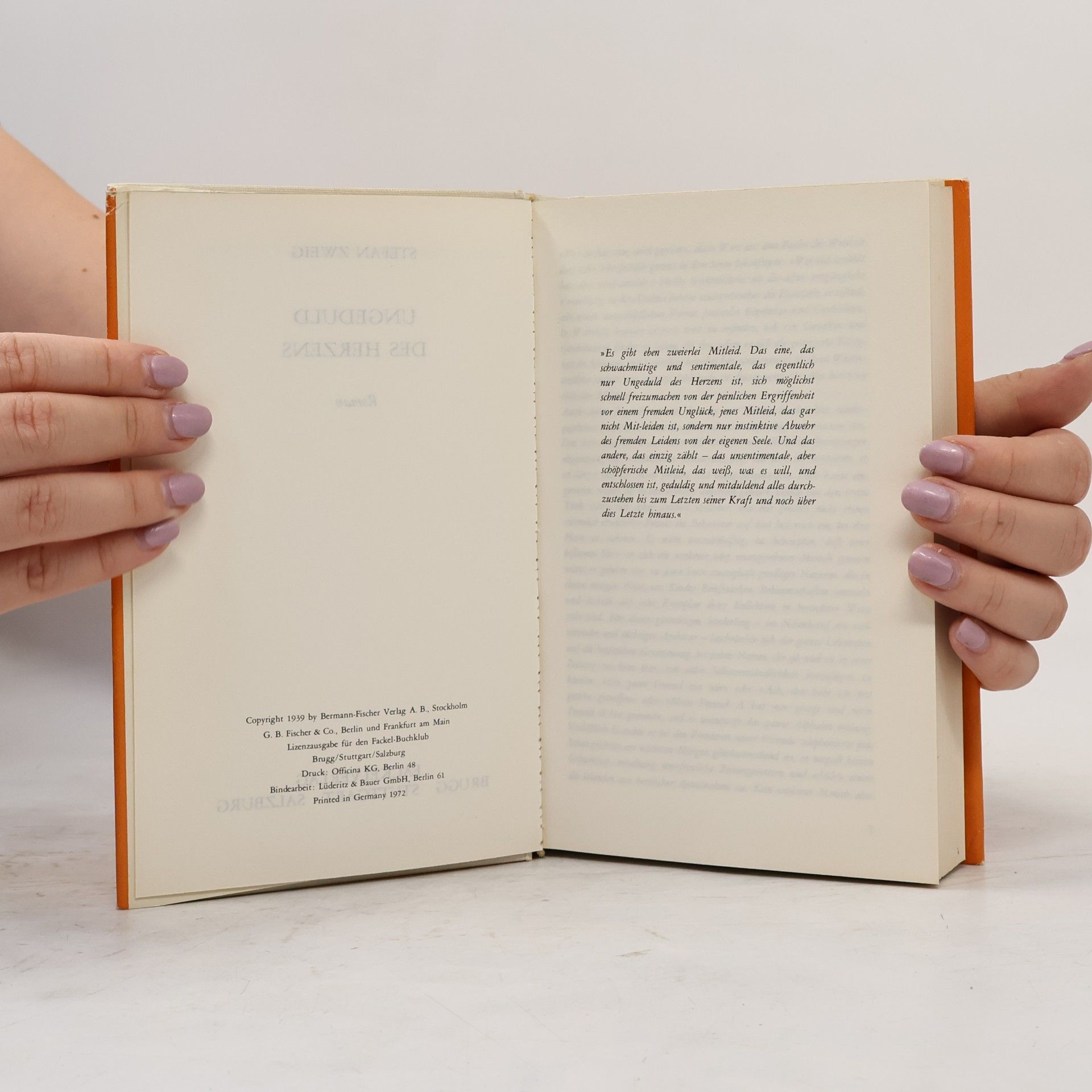 Stefan Zweig Ungeduld des Herzens
