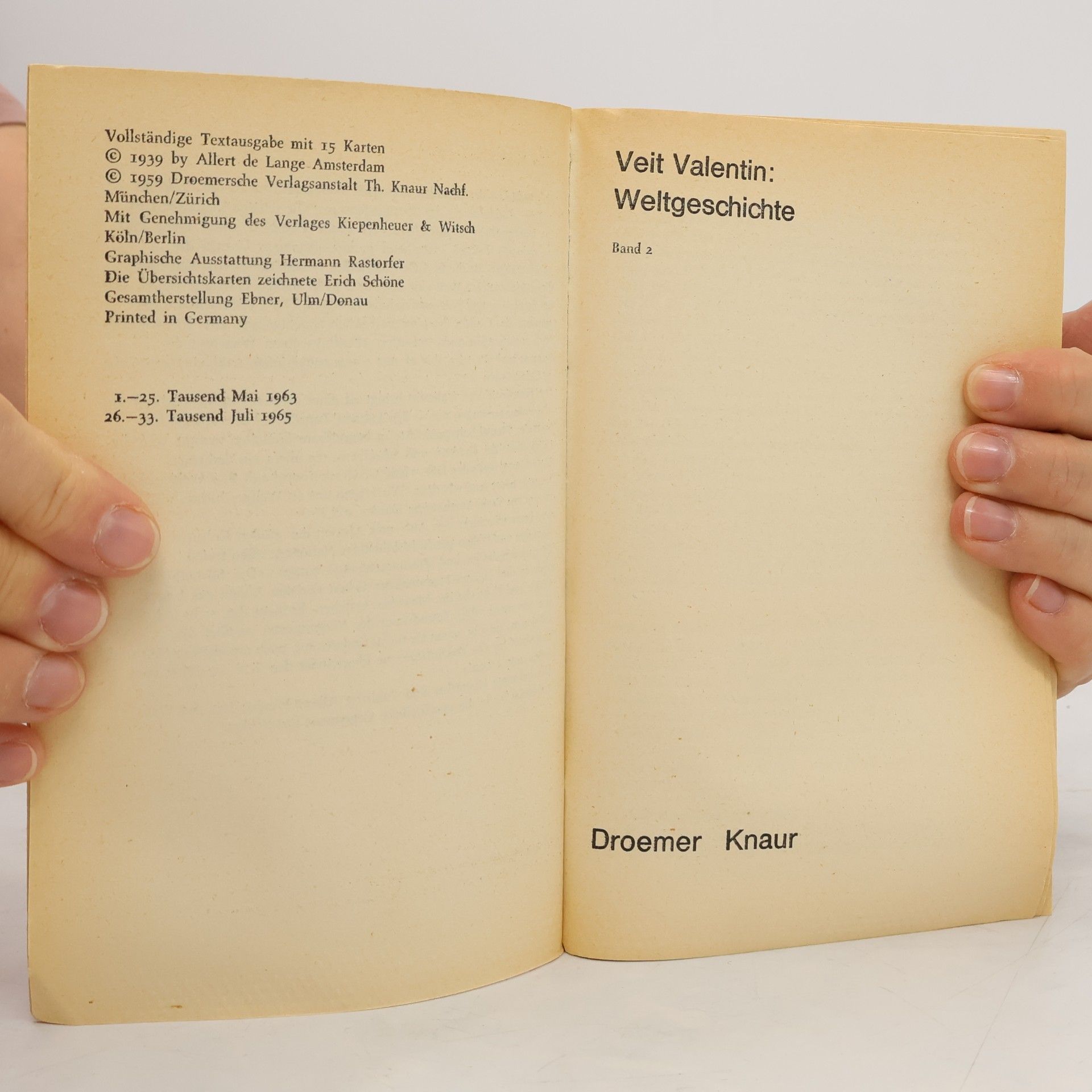 Veit Valentin Weltgeschichte band II