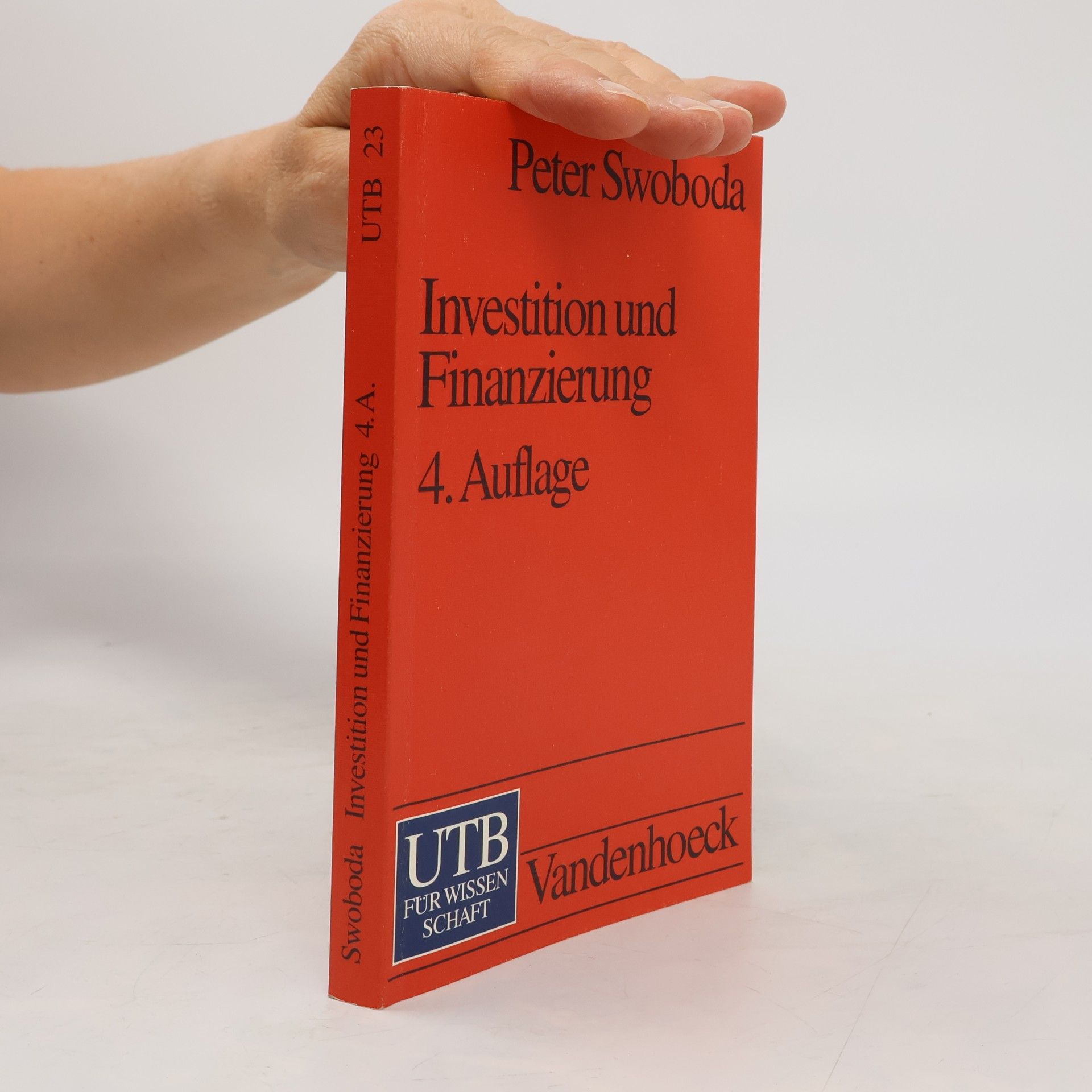 Peter Swoboda Investition und Finanzierung