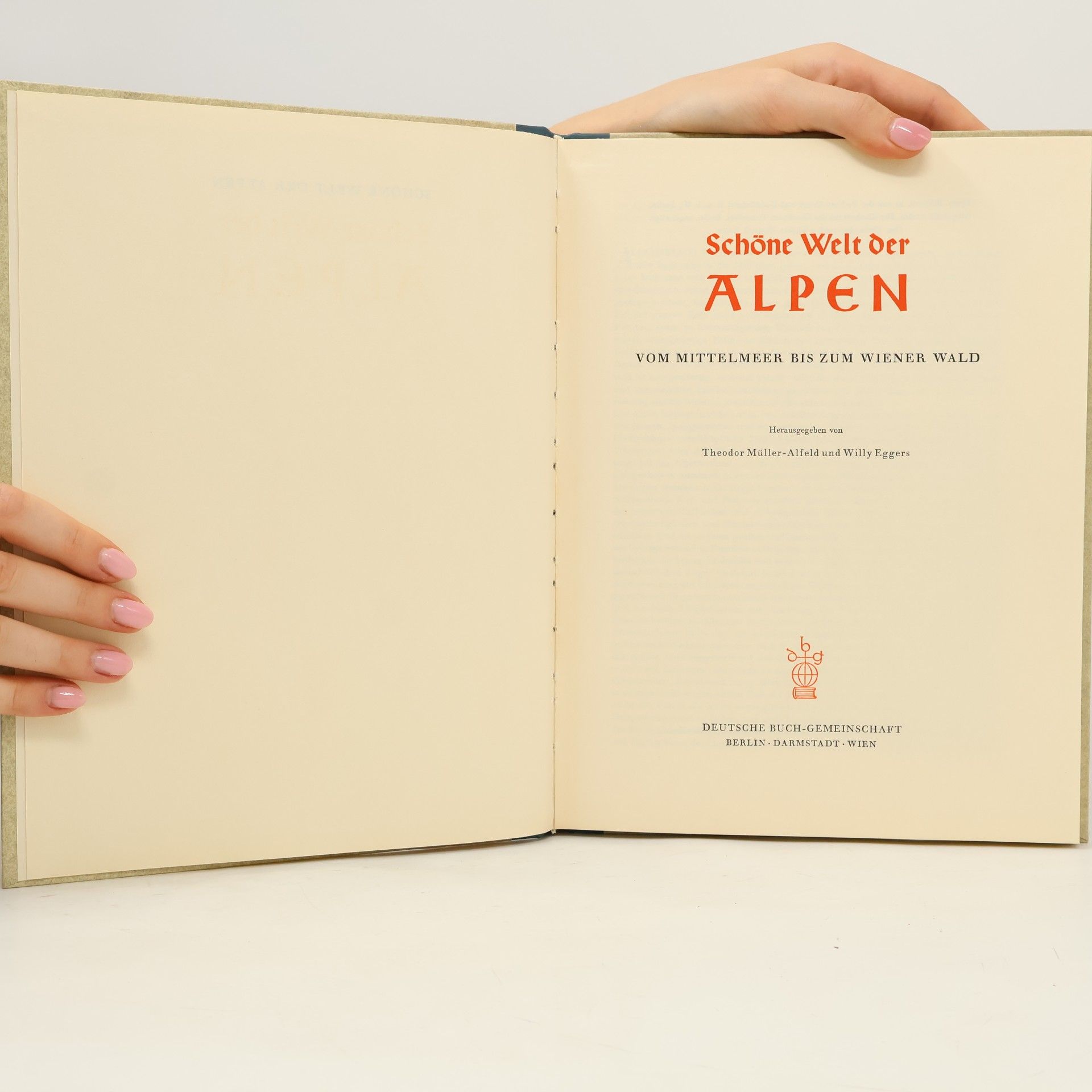 Theodor Müller Alfred Schöne Welt der Alpen
