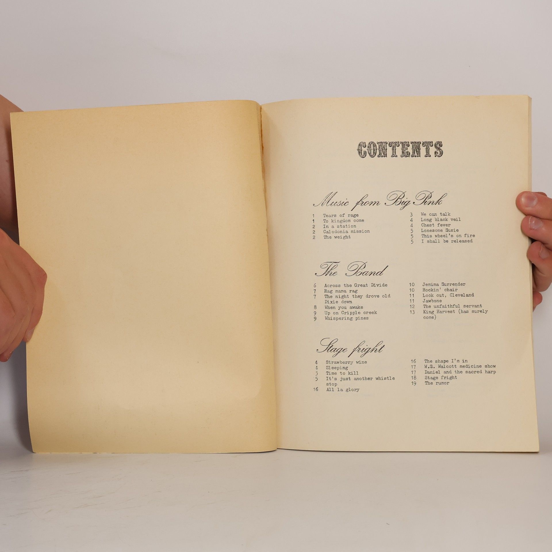 kolektiv The Band. Songbook