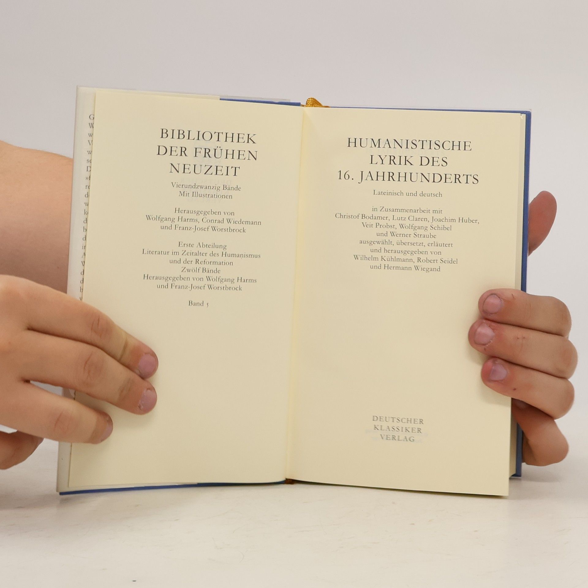 Various authors Humanistische Lyrik des 16. Jahrhunderts