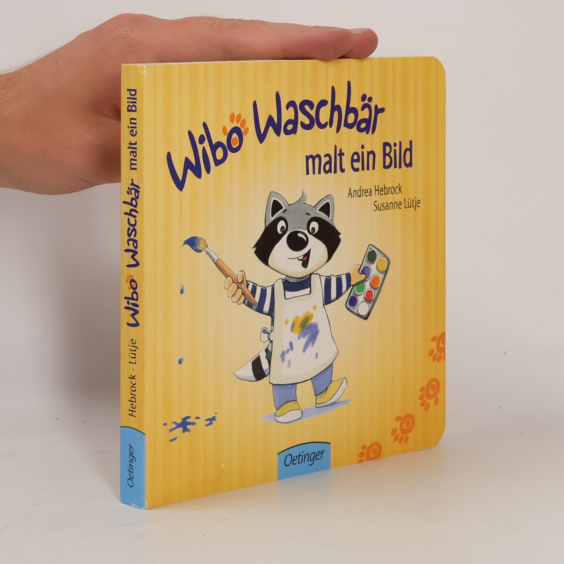 Andrea Hebrock Wibo Waschbär malt ein Bild