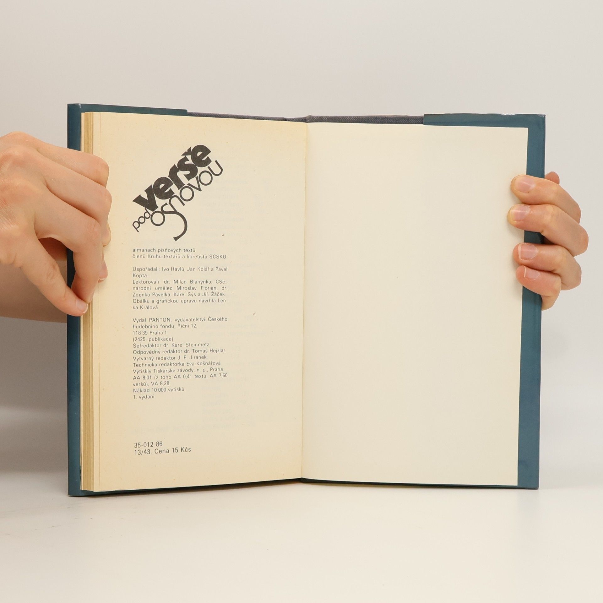 Ivo Havlů Verše pod osnovou. Almanach písňových textů