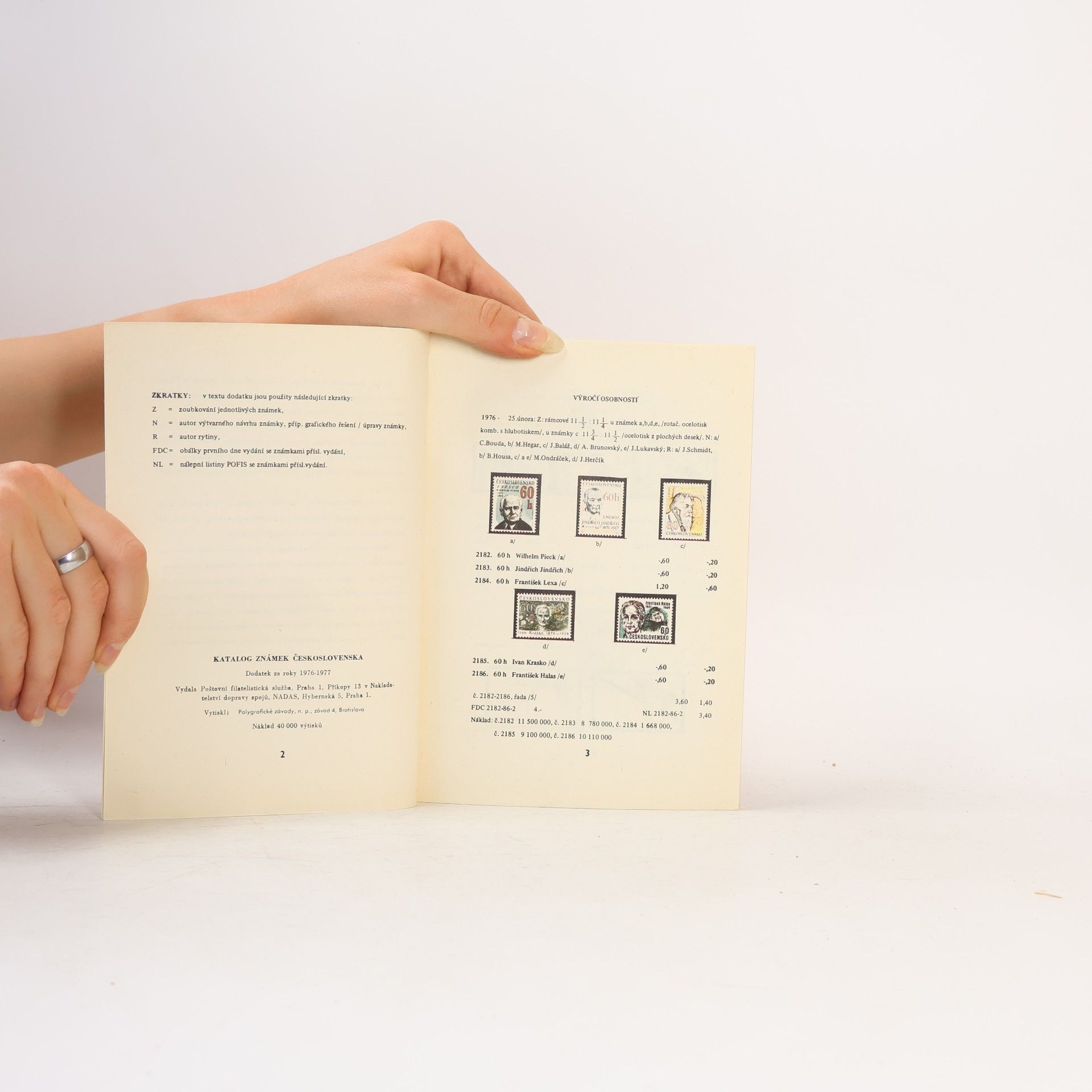 Autorenkollektiv Československo. Katalog československých známek