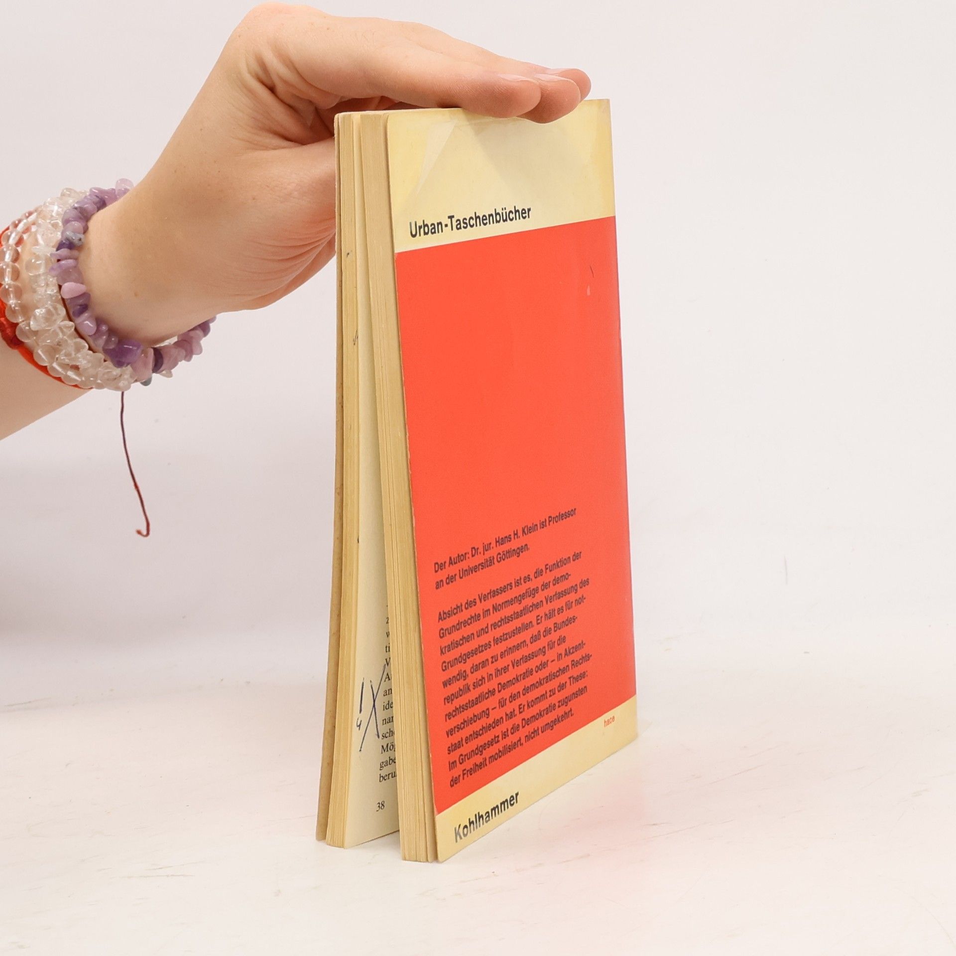 Hans Hugo Klein Urban-Taschenbücher - 208: Die Grundrechte im demokratischen Staat