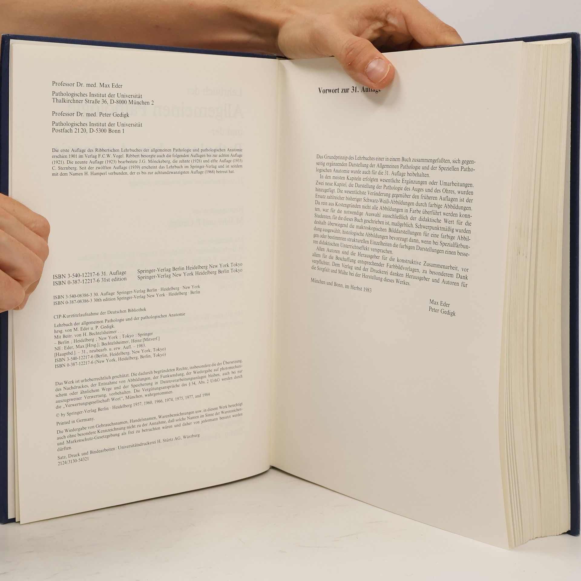 M. Eder Lehrbuch der allgemeinen Pathologie und der pathologischen Anatomie