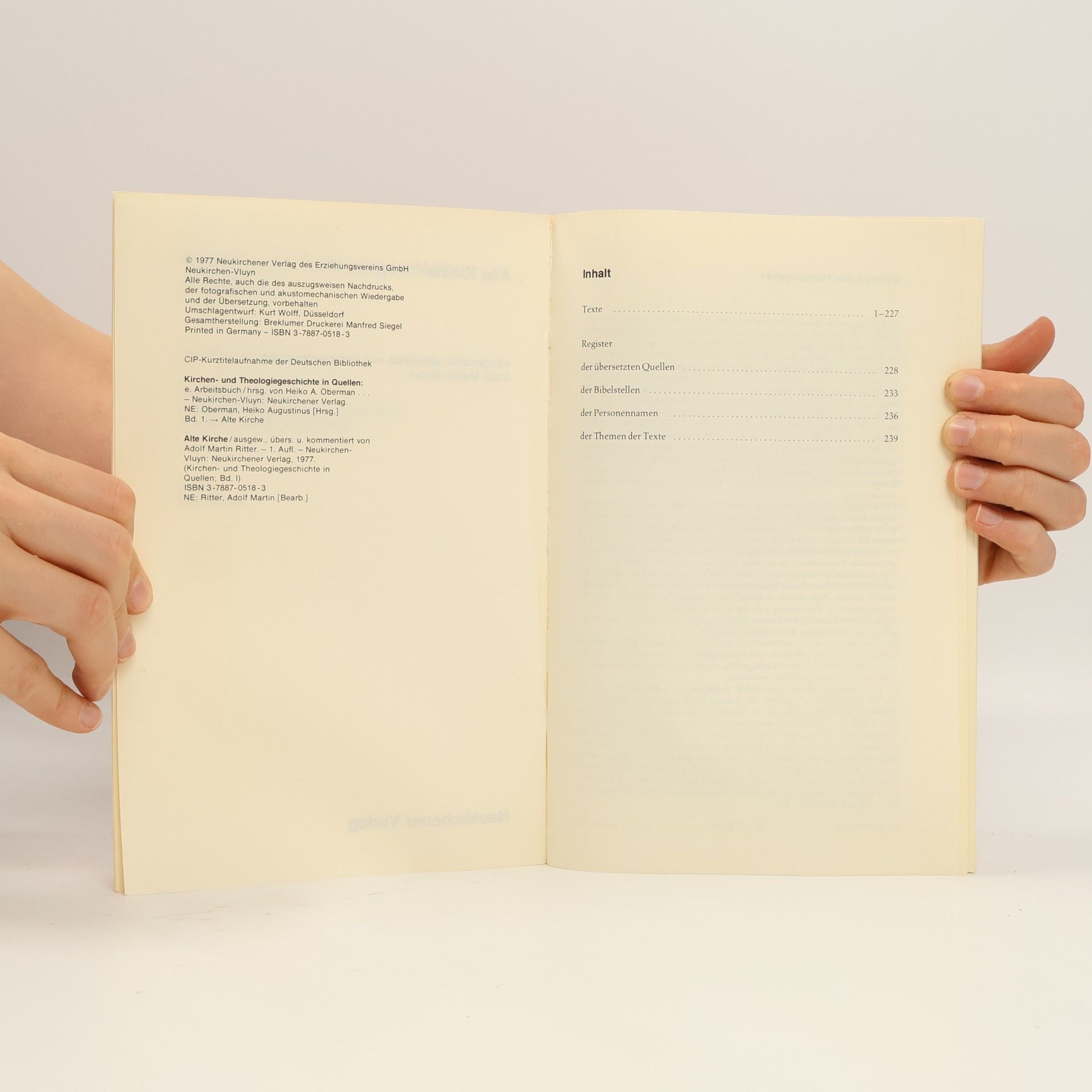 Hans W. Krumwiede Kirchen- und Theologiegeschichte in Quellen - 1: Alte Kirche