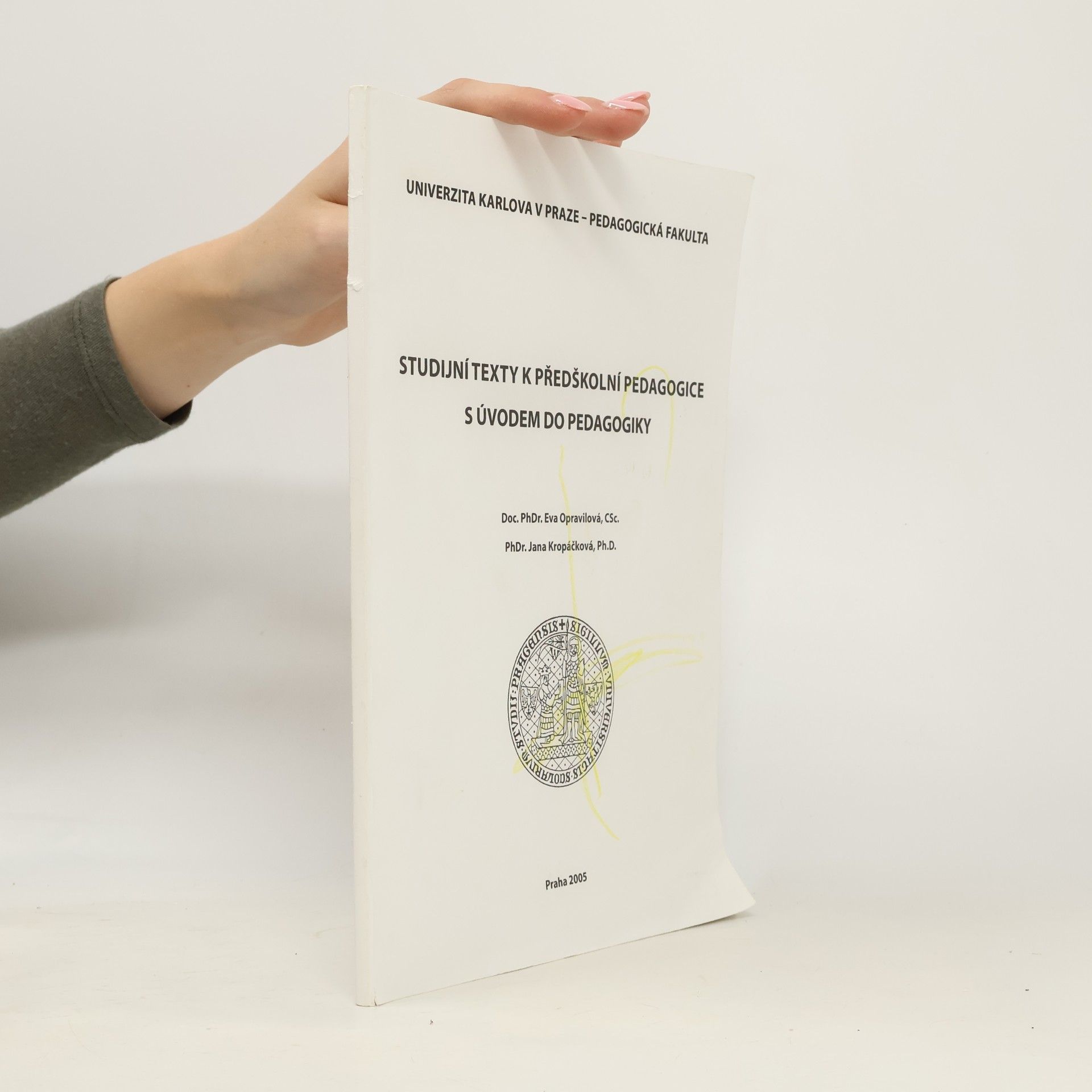 Studijní texty k předškolní pedagogice s úvodem do pedagogiky