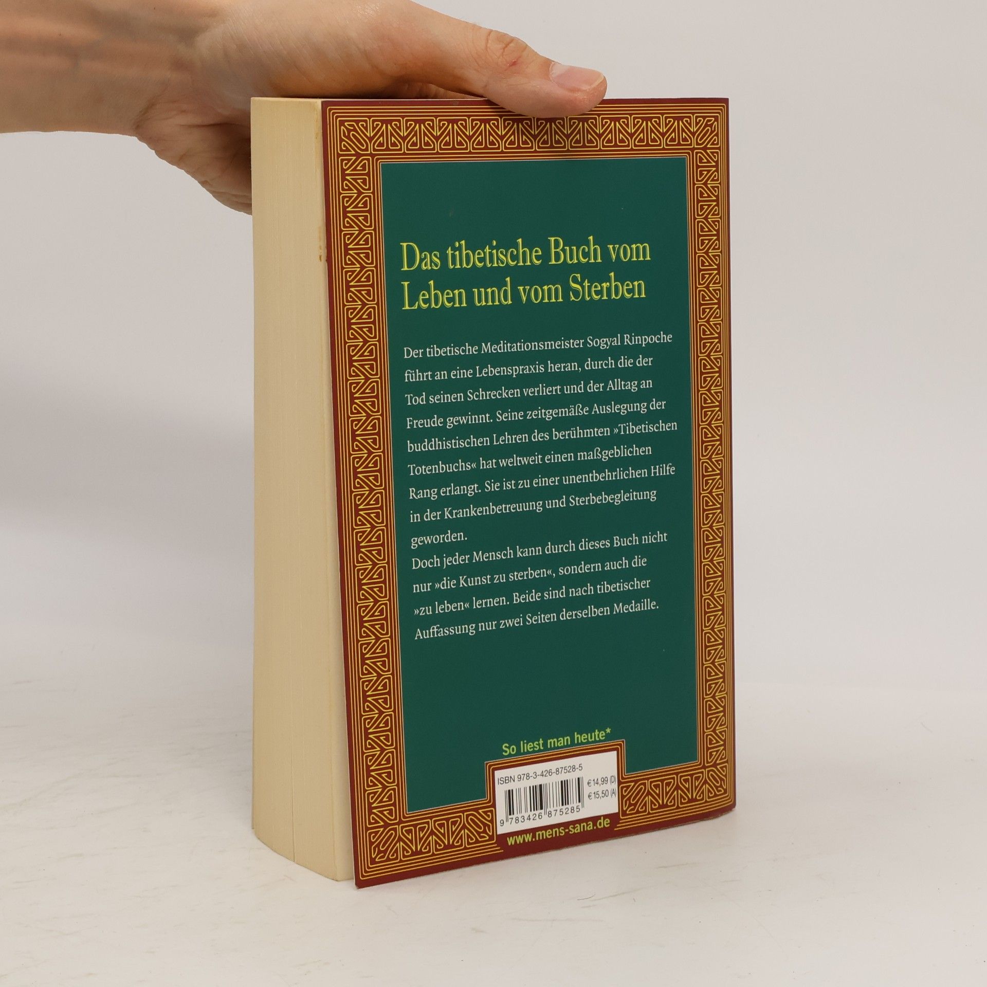 Sogyal Rinpoche Das tibetische Buch vom Leben und vom Sterben