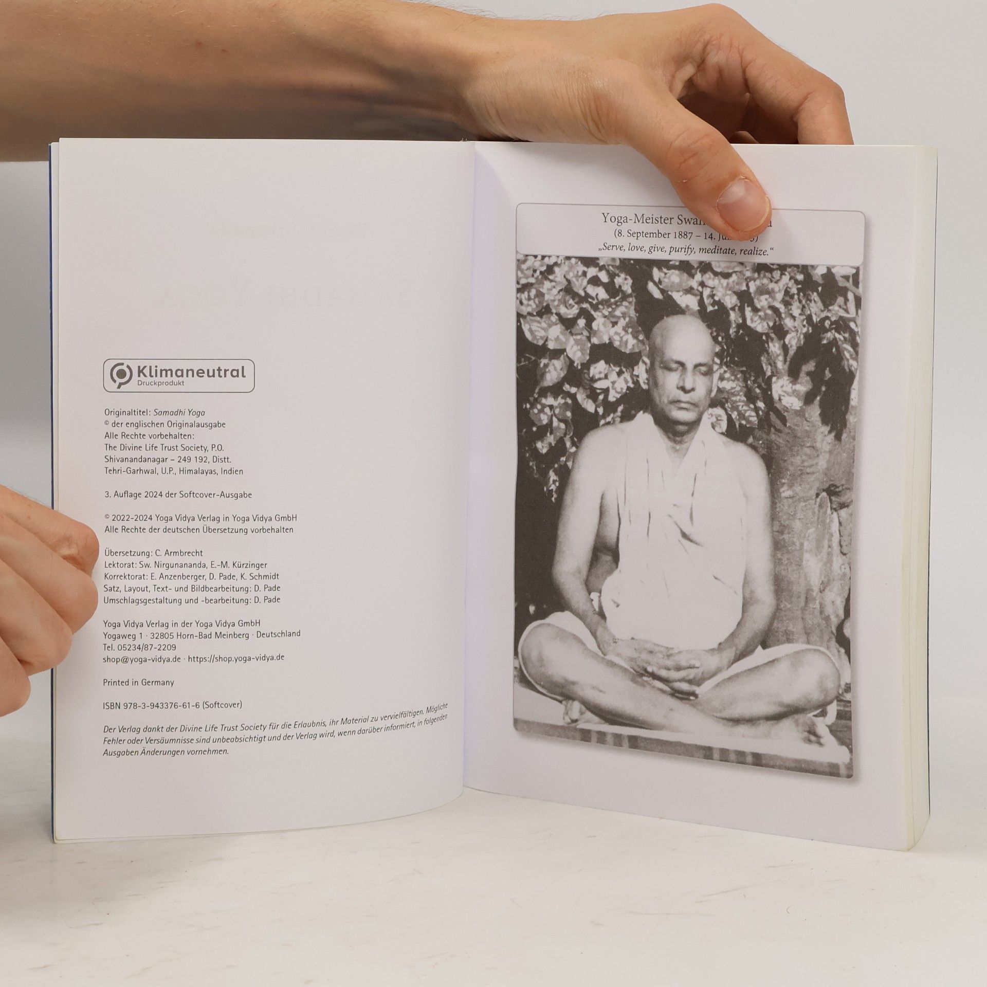 Šivánanda Sarasvatí Samadhi Yoga