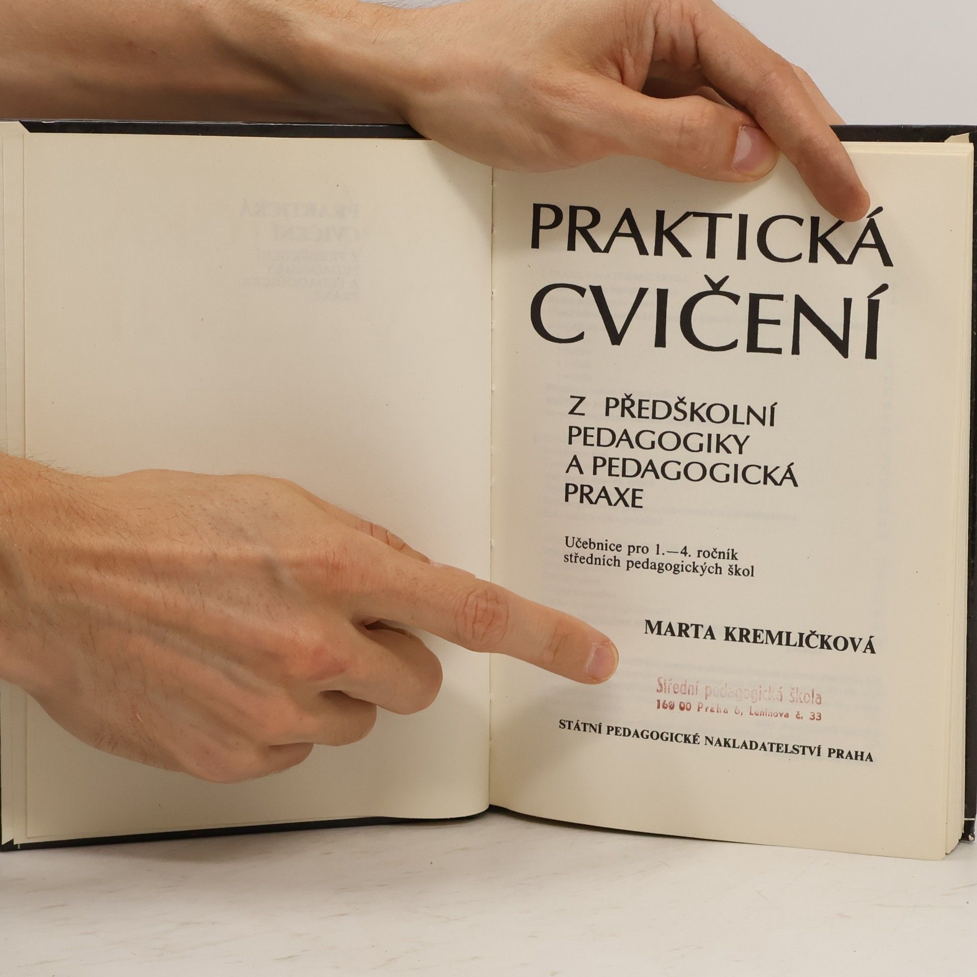 Marta Kremličková Praktická cvičení z předškolní pedagogiky a pedagogická praxe