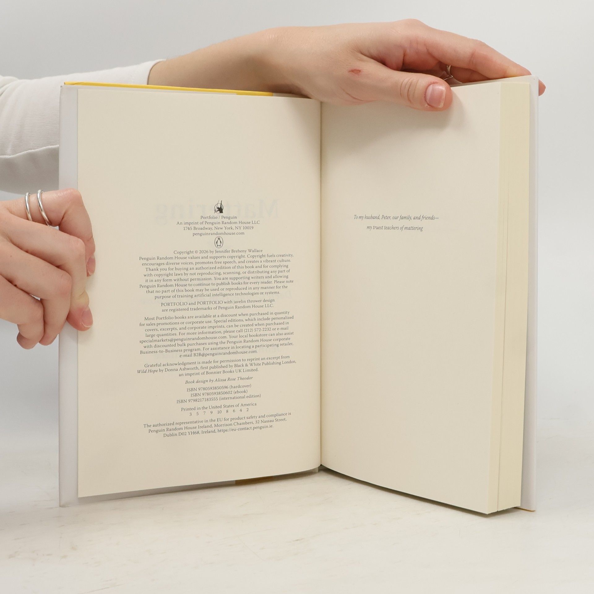 Jennifer Breheny Wallace Mattering: The Secret to a Life of Deep Connection and Purpose
