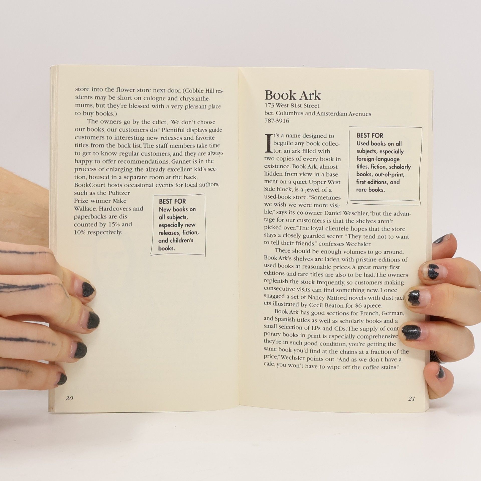 Eve Claxton City & Company Guide: New York's 50 Best Bookstores for Book Lovers