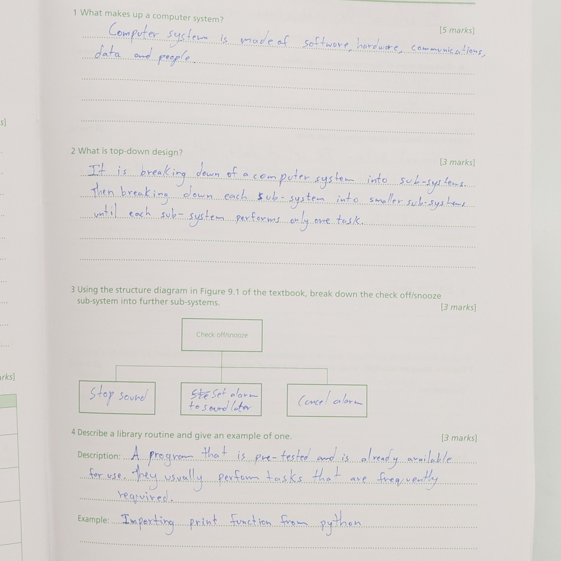 David Watson Cambridge IGCSE: Computer Science Workbook