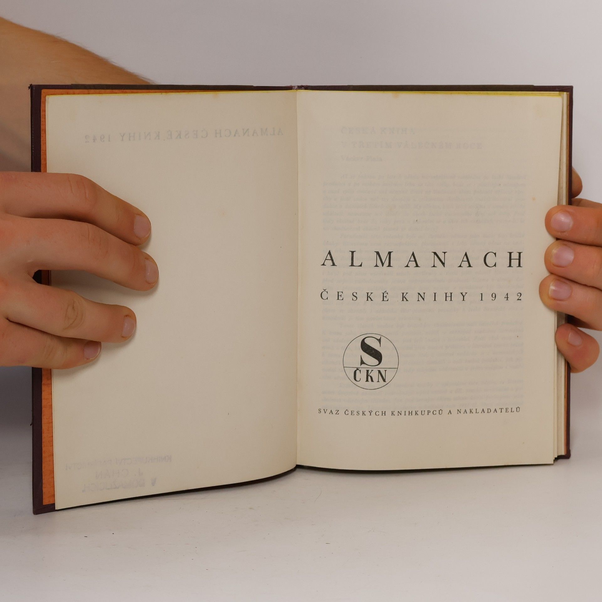 Lumír Čivrný Almanach. České knihy 1942.
