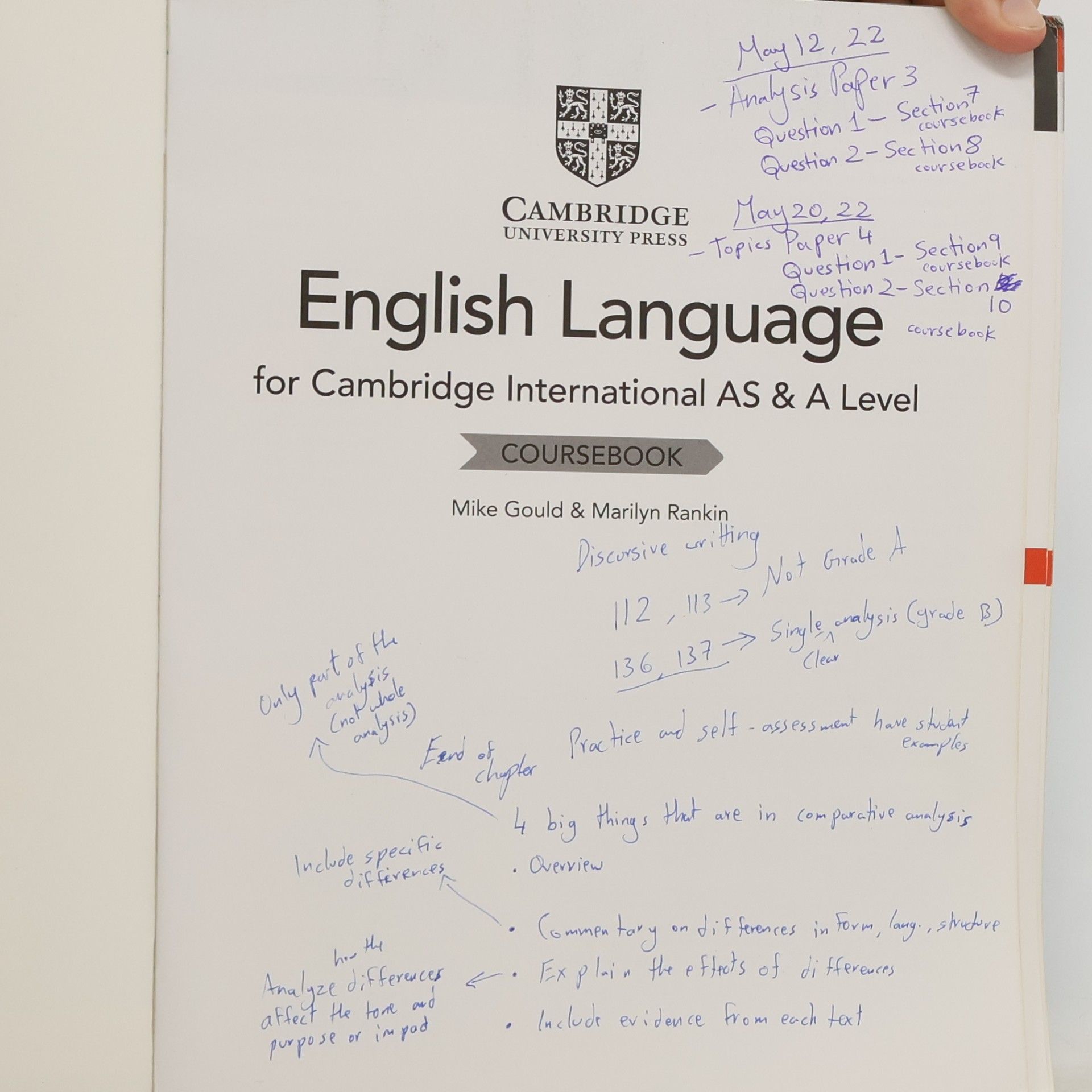 Mike Gould Cambridge International AS and A Level English Language Coursebook